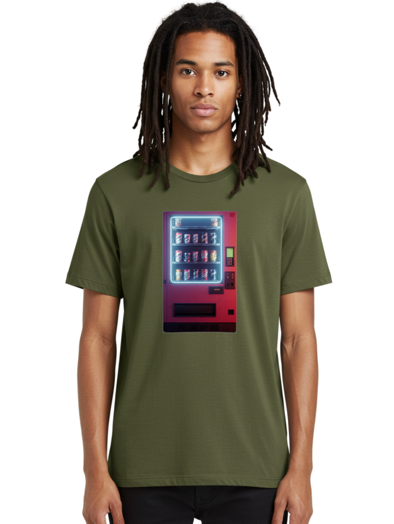 Vending-Machine-4 Men'S Graphic Tee, 100% Cotton, Comfortable Casual Summer Wear, Machine Washable, Vintage Camera, Old Camera, Antique Camera, Black Camera, Classic Photography, Photography Equipment, Nostalgic Device, Film Camera, Camera Art Bal562 30