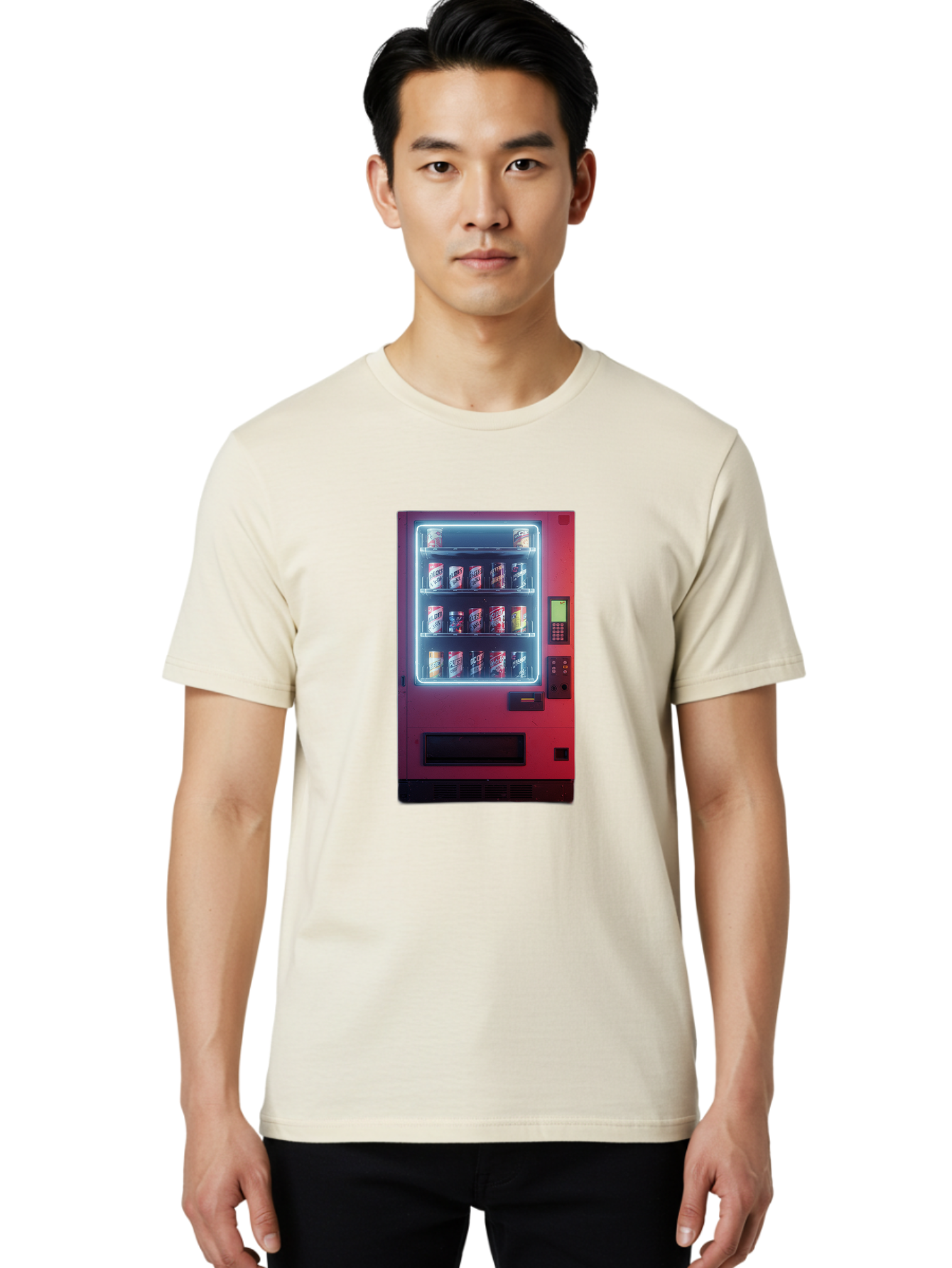 Vending-Machine-4 Men'S Graphic Tee, 100% Cotton, Comfortable Casual Summer Wear, Machine Washable, Vintage Camera, Old Camera, Antique Camera, Black Camera, Classic Photography, Photography Equipment, Nostalgic Device, Film Camera, Camera Art Bal562 20