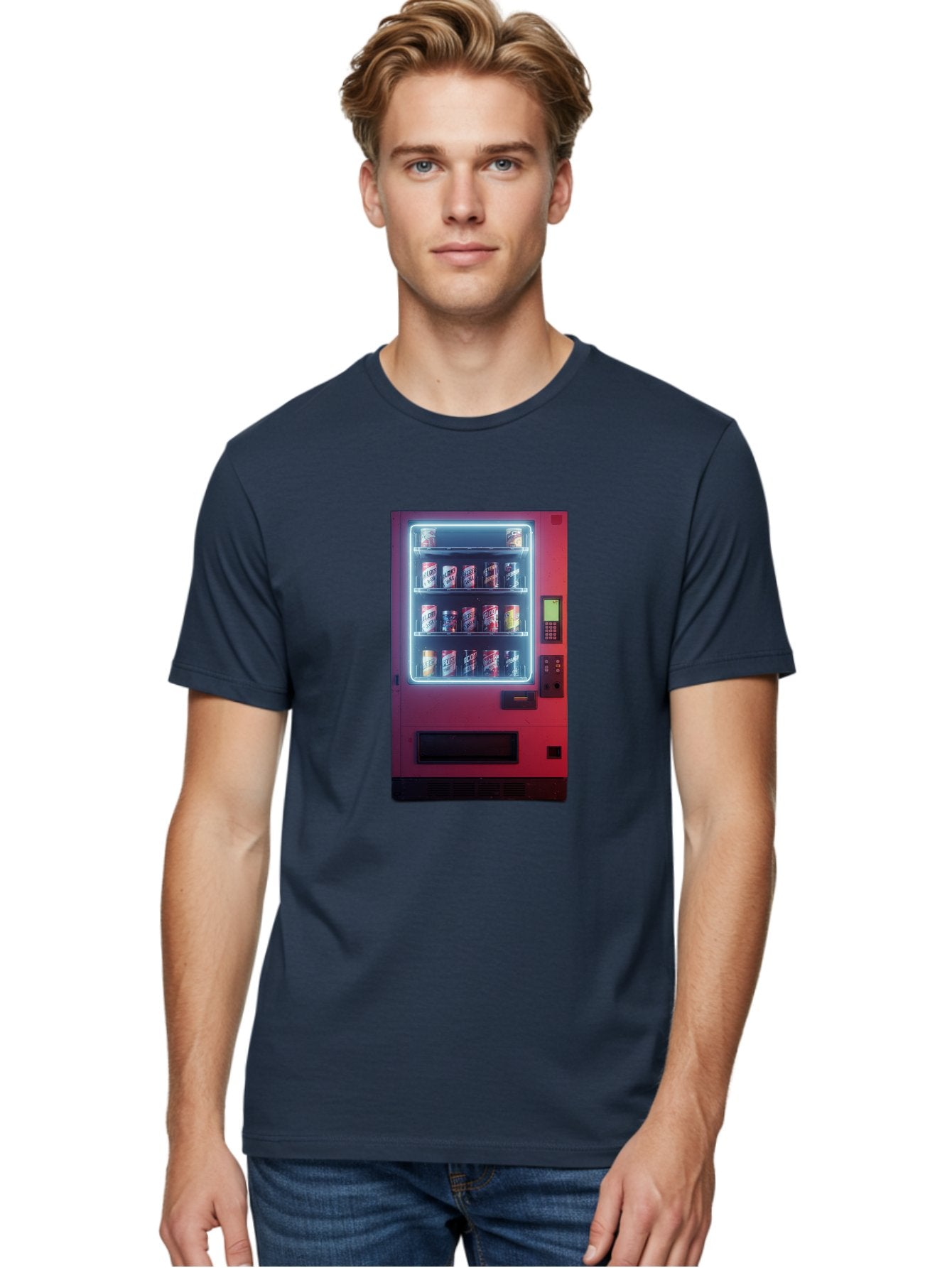 Vending-Machine-4 Men'S Graphic Tee, 100% Cotton, Comfortable Casual Summer Wear, Machine Washable, Vintage Camera, Old Camera, Antique Camera, Black Camera, Classic Photography, Photography Equipment, Nostalgic Device, Film Camera, Camera Art Bal562 29