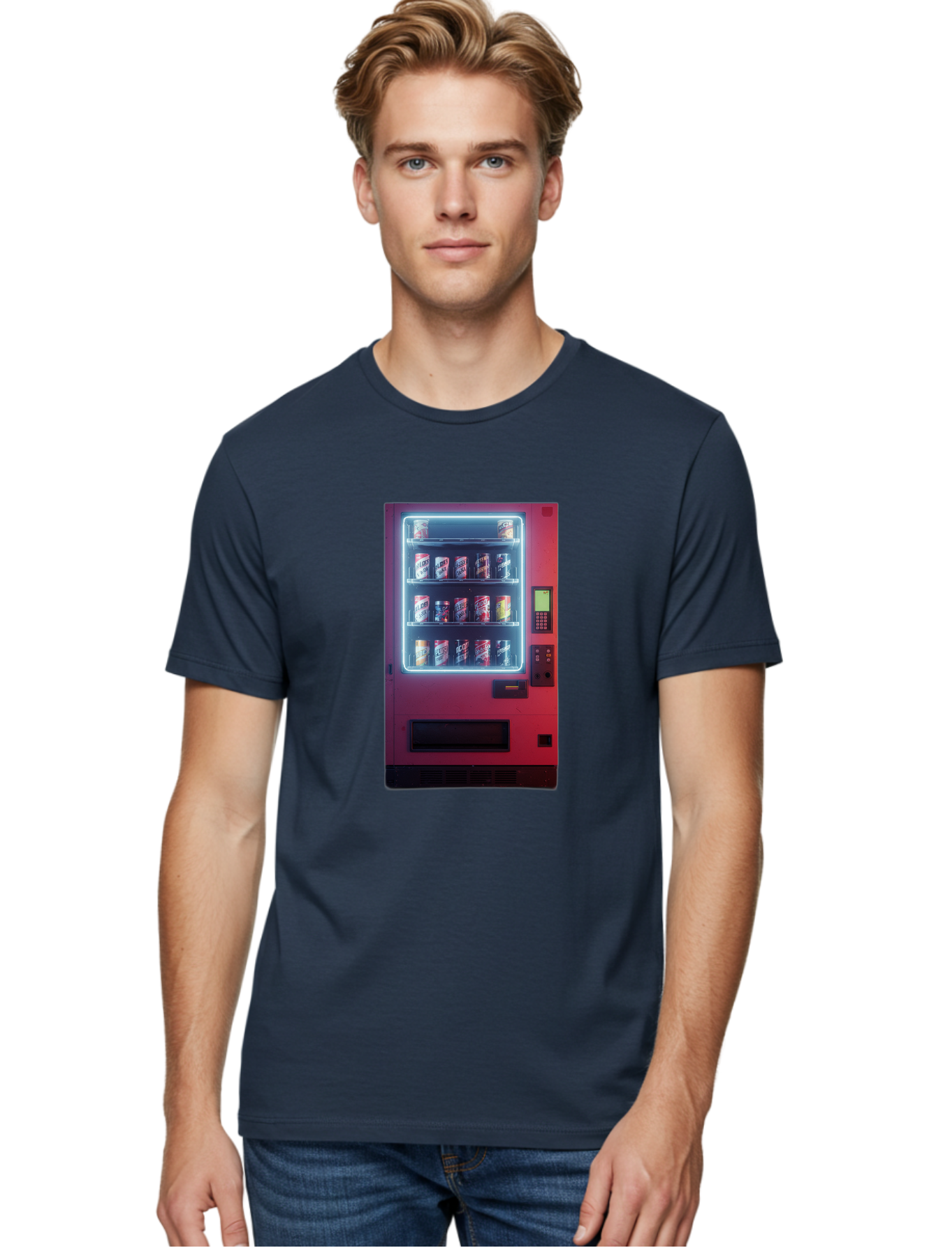 Vending-Machine-4 Men'S Graphic Tee, 100% Cotton, Comfortable Casual Summer Wear, Machine Washable, Vintage Camera, Old Camera, Antique Camera, Black Camera, Classic Photography, Photography Equipment, Nostalgic Device, Film Camera, Camera Art Bal562 17