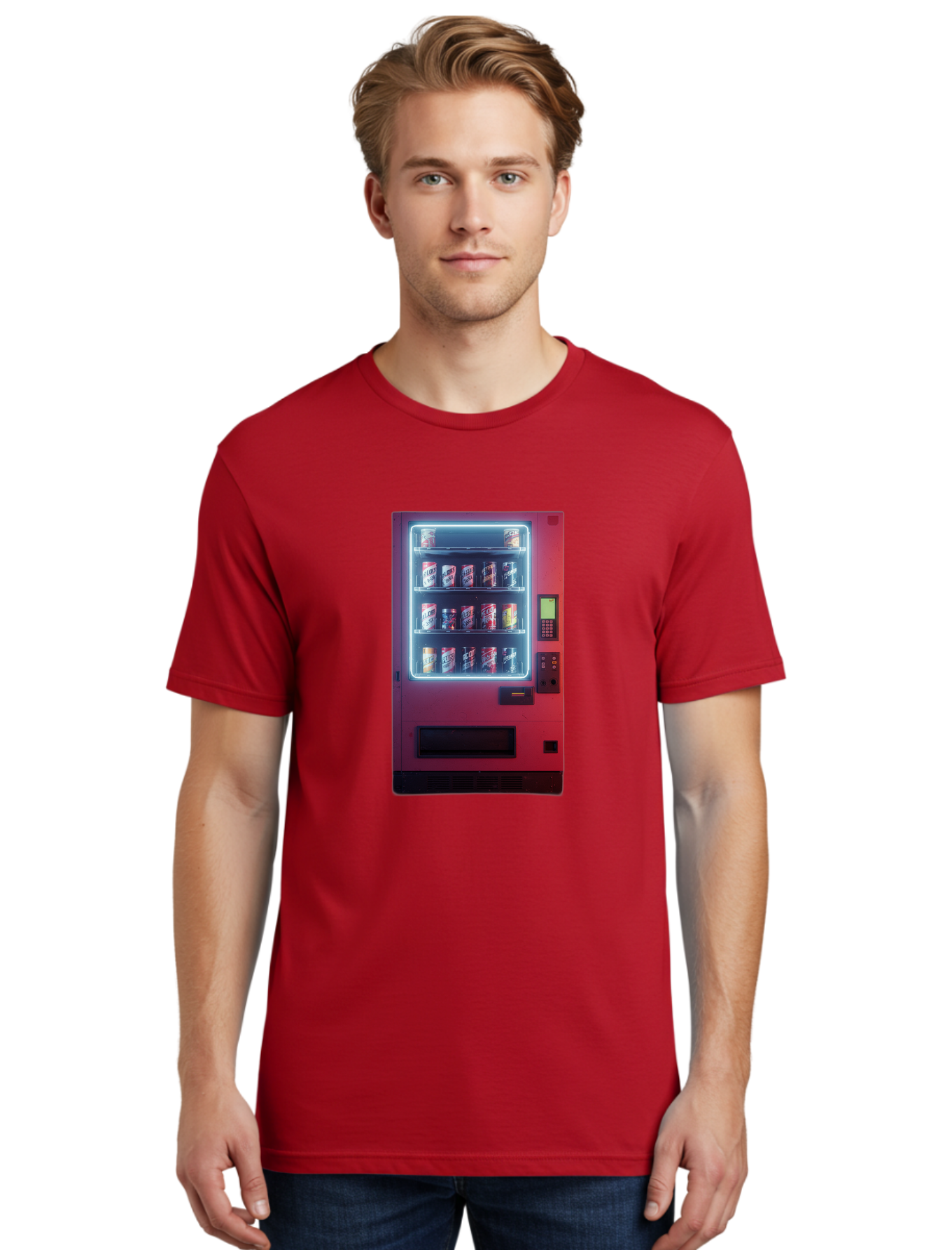 Vending-Machine-4 Men'S Graphic Tee, 100% Cotton, Comfortable Casual Summer Wear, Machine Washable, Vintage Camera, Old Camera, Antique Camera, Black Camera, Classic Photography, Photography Equipment, Nostalgic Device, Film Camera, Camera Art Bal562 24