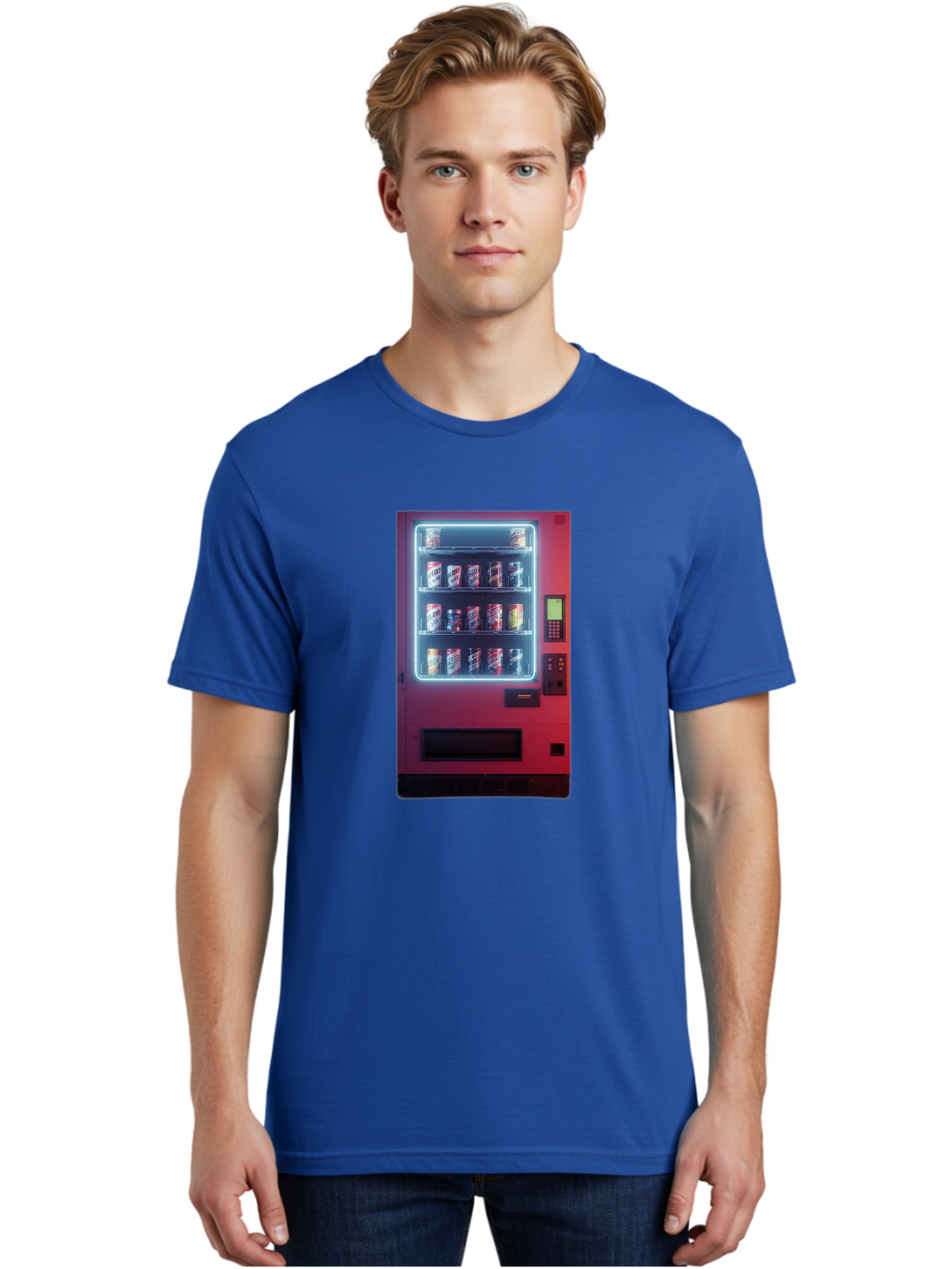 Vending-Machine-4 Men'S Graphic Tee, 100% Cotton, Comfortable Casual Summer Wear, Machine Washable, Vintage Camera, Old Camera, Antique Camera, Black Camera, Classic Photography, Photography Equipment, Nostalgic Device, Film Camera, Camera Art Bal562 25