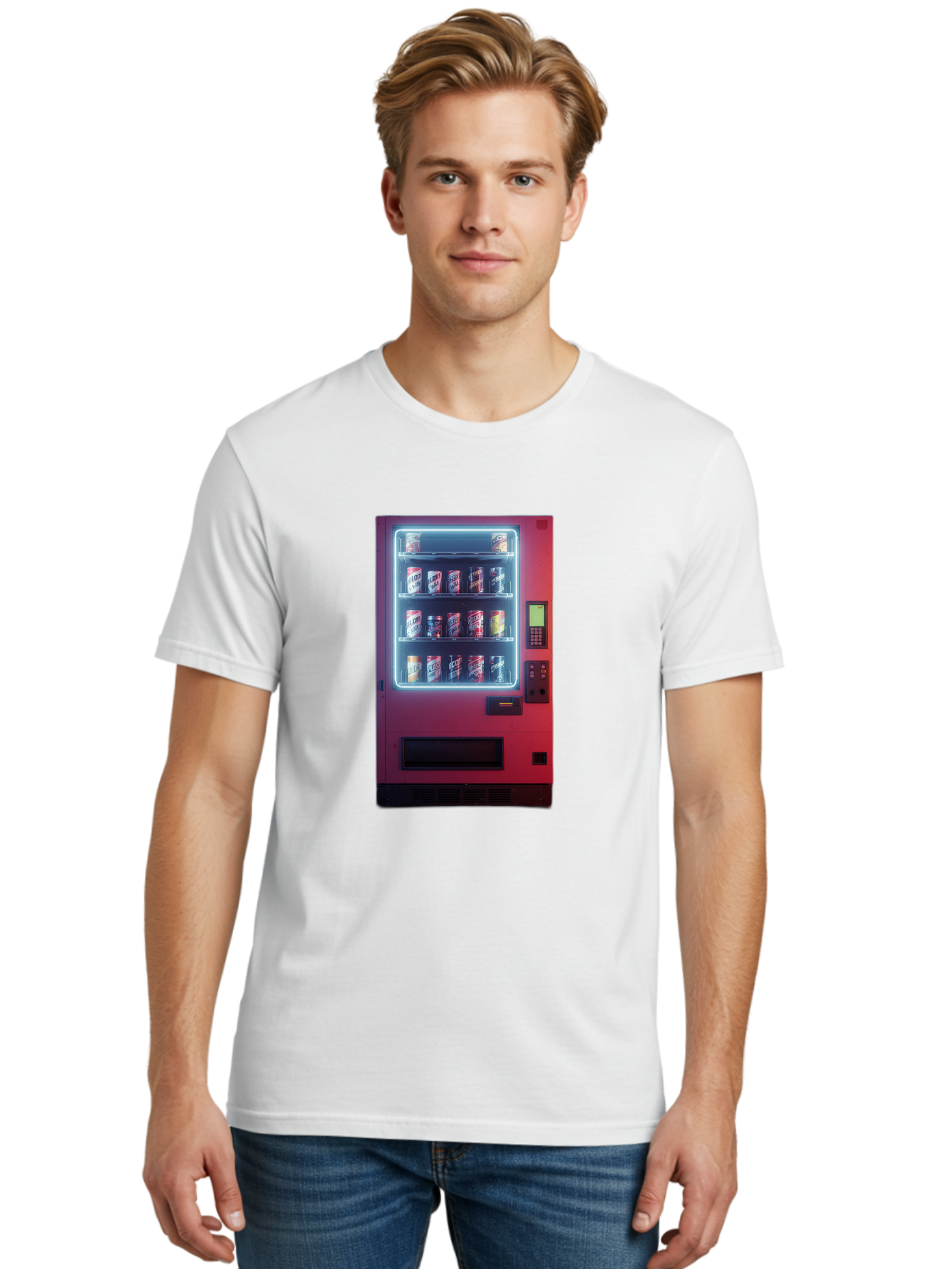 Vending-Machine-4 Men'S Graphic Tee, 100% Cotton, Comfortable Casual Summer Wear, Machine Washable, Vintage Camera, Old Camera, Antique Camera, Black Camera, Classic Photography, Photography Equipment, Nostalgic Device, Film Camera, Camera Art Bal562 28