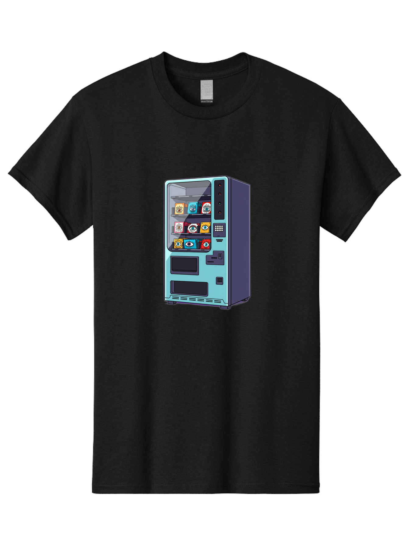 Vending-Machine-5 Men'S Graphic Tee, 100% Cotton, Comfortable Casual Summer Wear, Machine Washable, Vintage Camera, Old Camera, Antique Camera, Black Camera, Classic Photography, Photography Equipment, Nostalgic Device, Film Camera, Camera Art Bal563 7