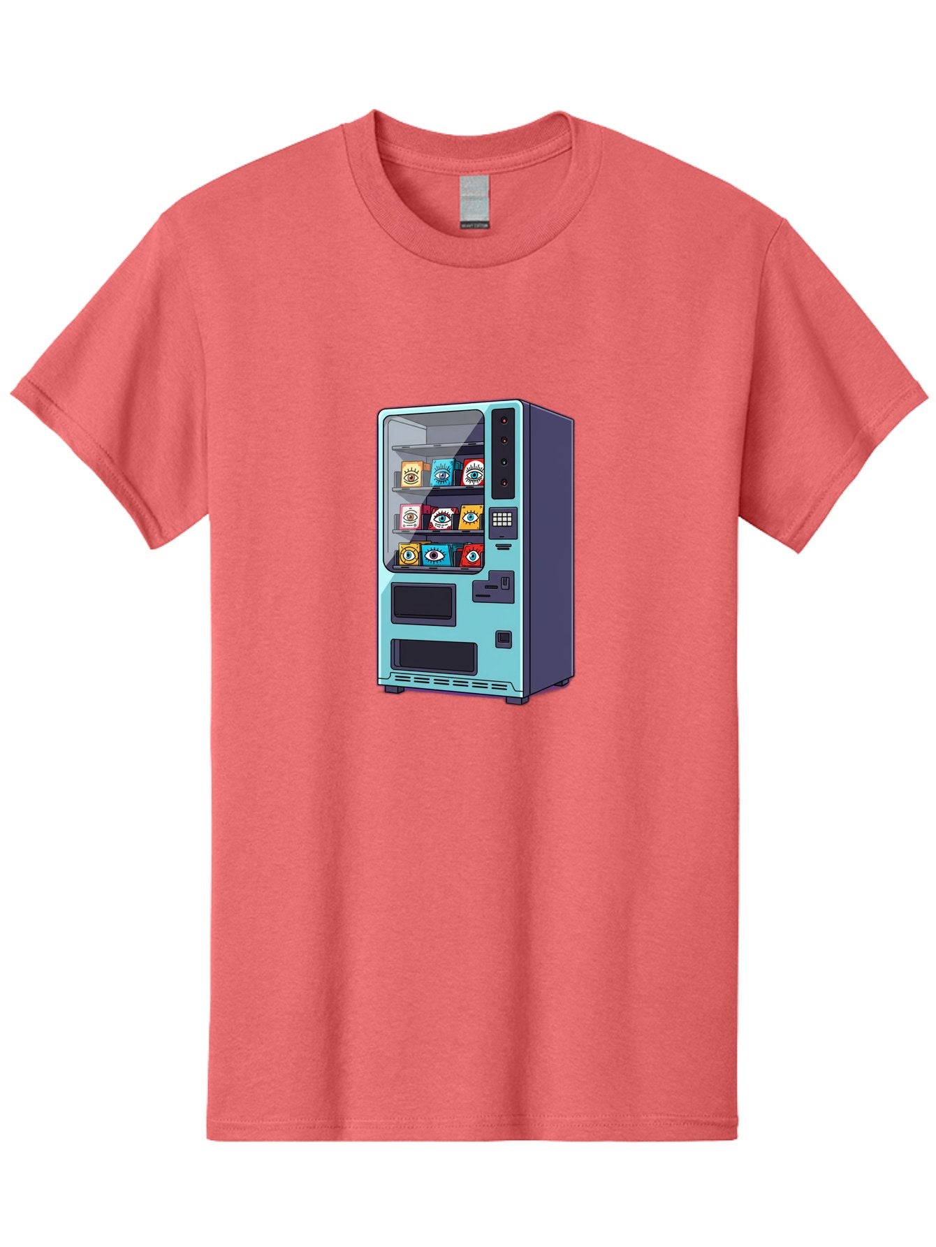 Vending-Machine-5 Men'S Graphic Tee, 100% Cotton, Comfortable Casual Summer Wear, Machine Washable, Vintage Camera, Old Camera, Antique Camera, Black Camera, Classic Photography, Photography Equipment, Nostalgic Device, Film Camera, Camera Art Bal563 5