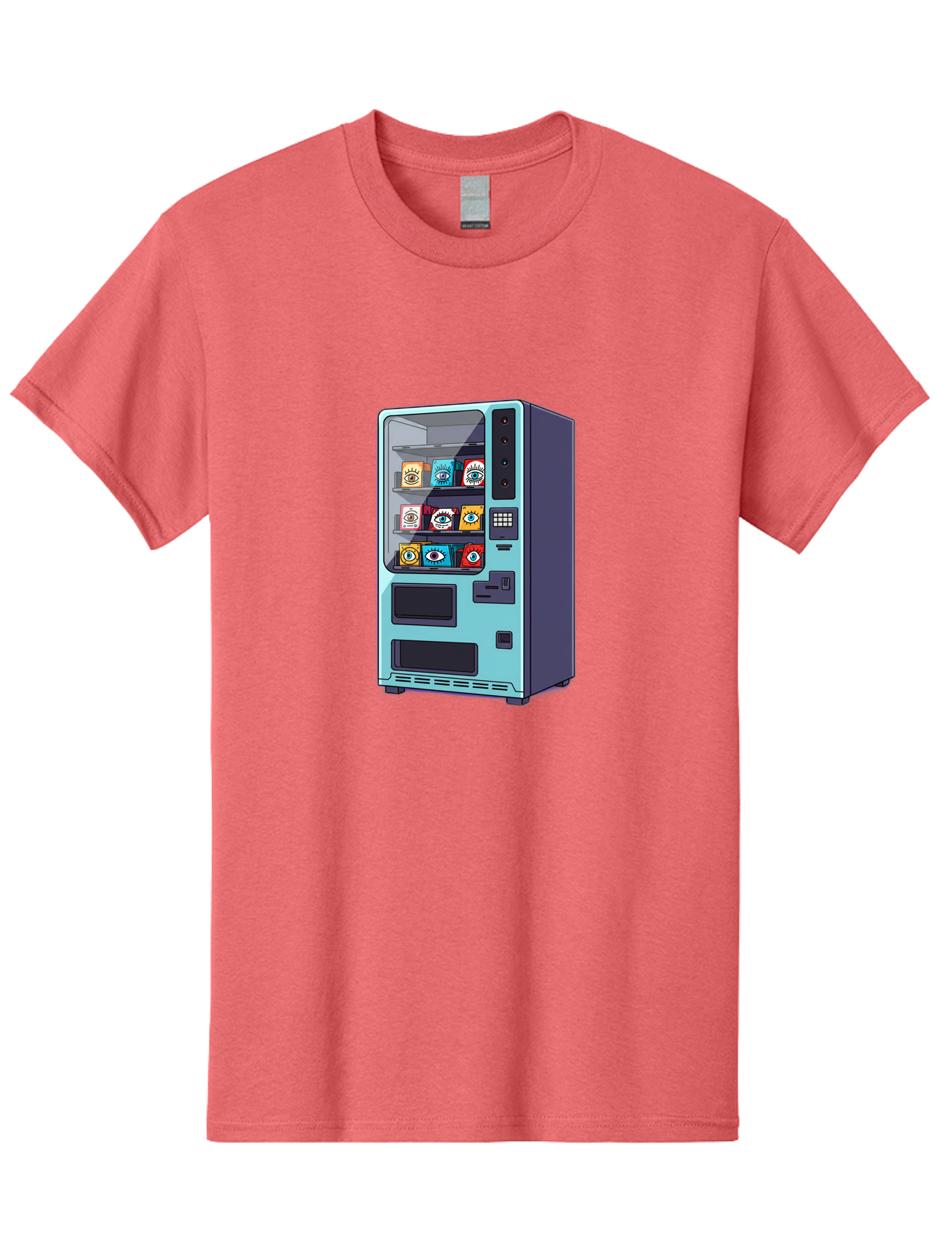 Vending-Machine-5 Men'S Graphic Tee, 100% Cotton, Comfortable Casual Summer Wear, Machine Washable, Vintage Camera, Old Camera, Antique Camera, Black Camera, Classic Photography, Photography Equipment, Nostalgic Device, Film Camera, Camera Art Bal563 8