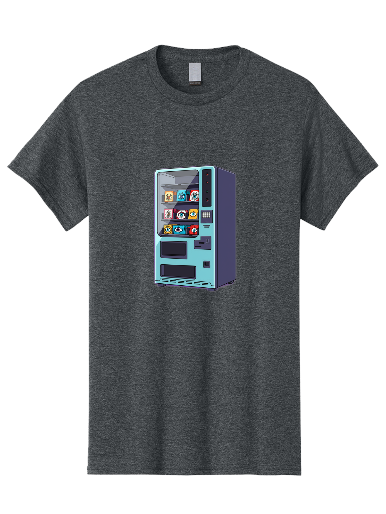 Vending-Machine-5 Men'S Graphic Tee, 100% Cotton, Comfortable Casual Summer Wear, Machine Washable, Vintage Camera, Old Camera, Antique Camera, Black Camera, Classic Photography, Photography Equipment, Nostalgic Device, Film Camera, Camera Art Bal563