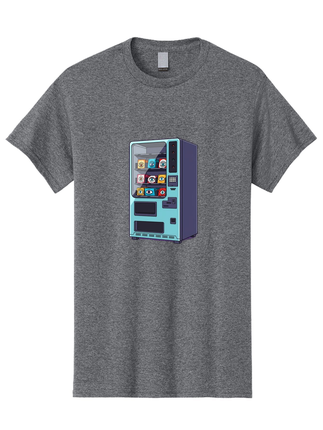 Vending-Machine-5 Men'S Graphic Tee, 100% Cotton, Comfortable Casual Summer Wear, Machine Washable, Vintage Camera, Old Camera, Antique Camera, Black Camera, Classic Photography, Photography Equipment, Nostalgic Device, Film Camera, Camera Art Bal563 12