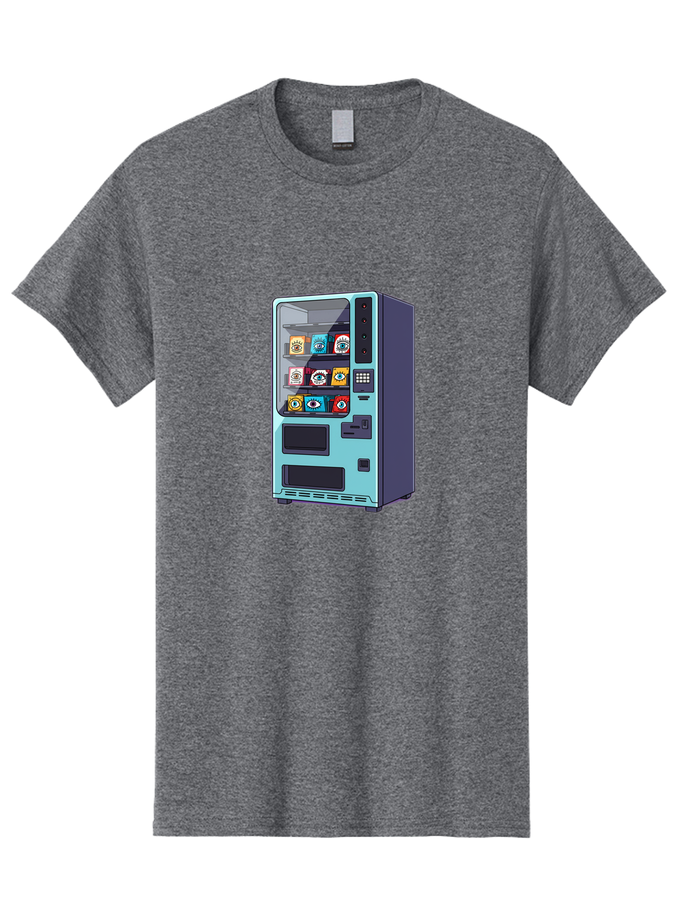 Vending-Machine-5 Men'S Graphic Tee, 100% Cotton, Comfortable Casual Summer Wear, Machine Washable, Vintage Camera, Old Camera, Antique Camera, Black Camera, Classic Photography, Photography Equipment, Nostalgic Device, Film Camera, Camera Art Bal563 3