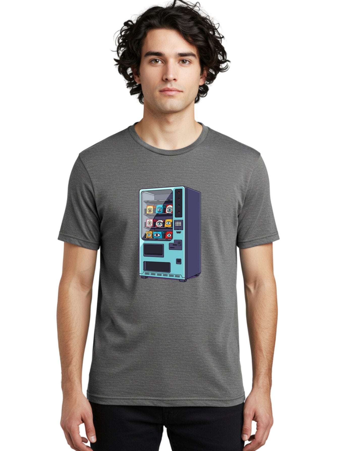 Vending-Machine-5 Men'S Graphic Tee, 100% Cotton, Comfortable Casual Summer Wear, Machine Washable, Vintage Camera, Old Camera, Antique Camera, Black Camera, Classic Photography, Photography Equipment, Nostalgic Device, Film Camera, Camera Art Bal563 28