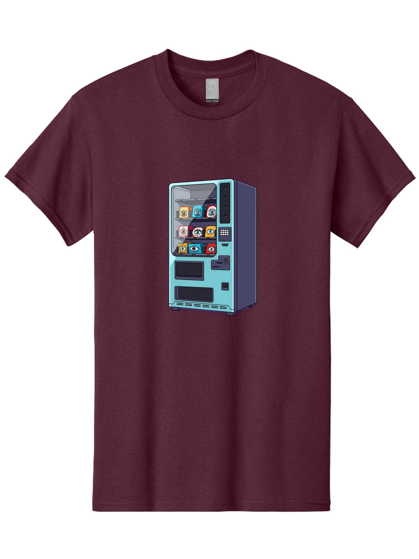 Vending-Machine-5 Men'S Graphic Tee, 100% Cotton, Comfortable Casual Summer Wear, Machine Washable, Vintage Camera, Old Camera, Antique Camera, Black Camera, Classic Photography, Photography Equipment, Nostalgic Device, Film Camera, Camera Art Bal563 7