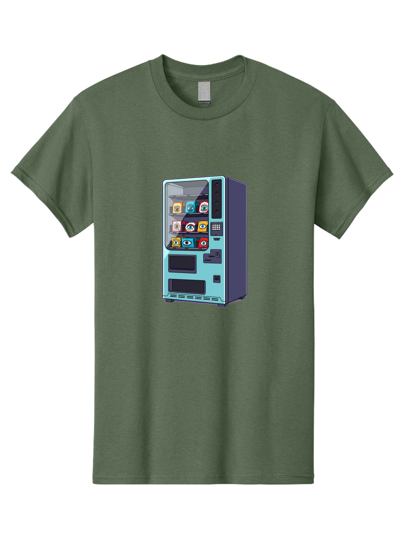 Vending-Machine-5 Men'S Graphic Tee, 100% Cotton, Comfortable Casual Summer Wear, Machine Washable, Vintage Camera, Old Camera, Antique Camera, Black Camera, Classic Photography, Photography Equipment, Nostalgic Device, Film Camera, Camera Art Bal563 10