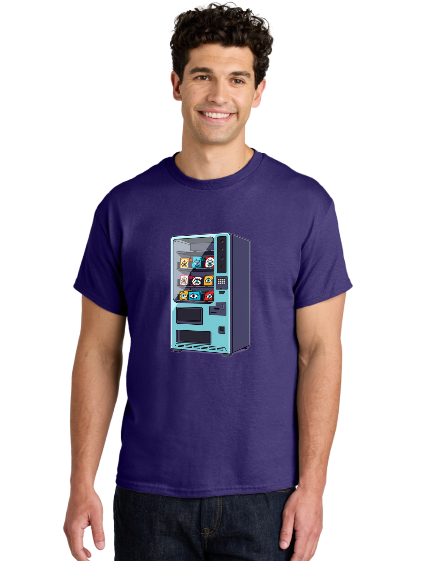 Vending-Machine-5 Men'S Graphic Tee, 100% Cotton, Comfortable Casual Summer Wear, Machine Washable, Vintage Camera, Old Camera, Antique Camera, Black Camera, Classic Photography, Photography Equipment, Nostalgic Device, Film Camera, Camera Art Bal563 24