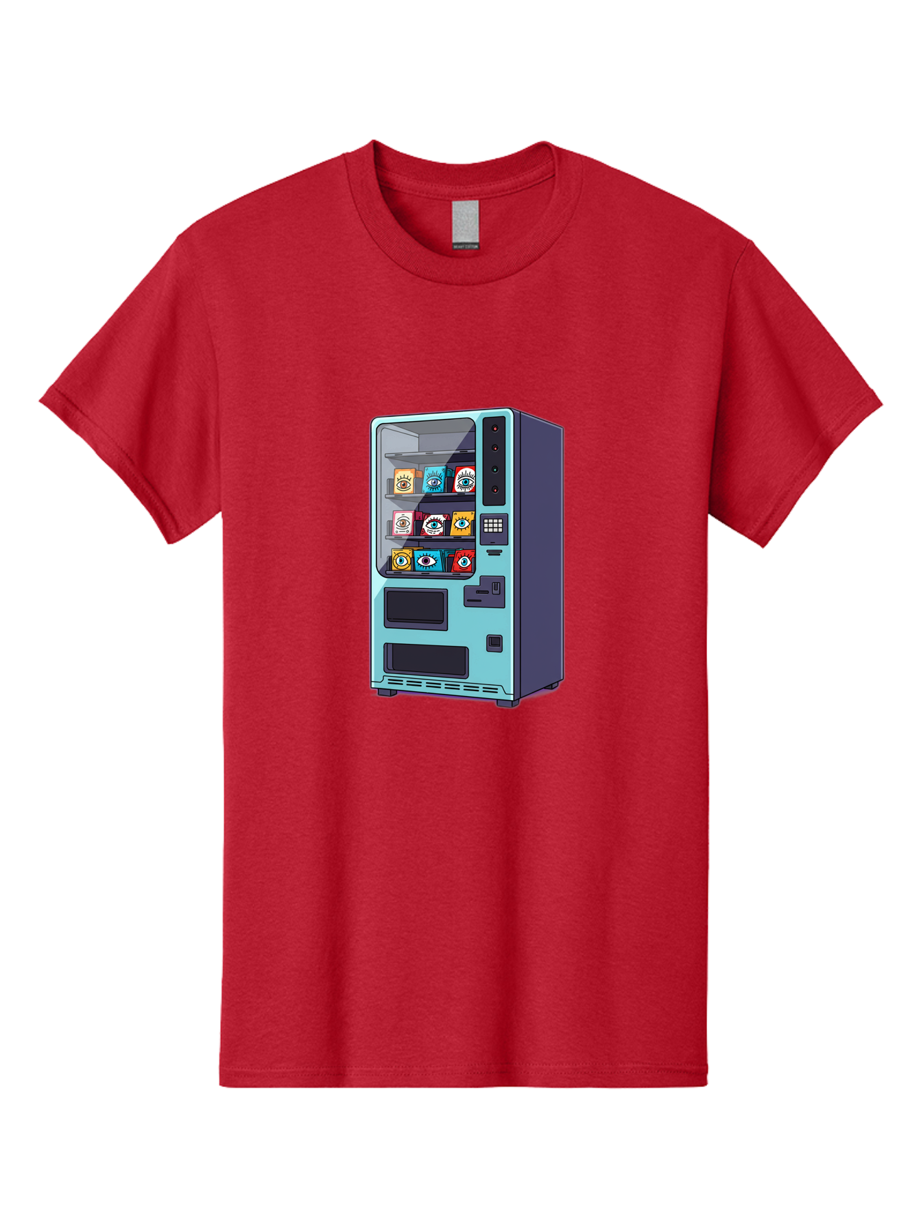 Vending-Machine-5 Men'S Graphic Tee, 100% Cotton, Comfortable Casual Summer Wear, Machine Washable, Vintage Camera, Old Camera, Antique Camera, Black Camera, Classic Photography, Photography Equipment, Nostalgic Device, Film Camera, Camera Art Bal563