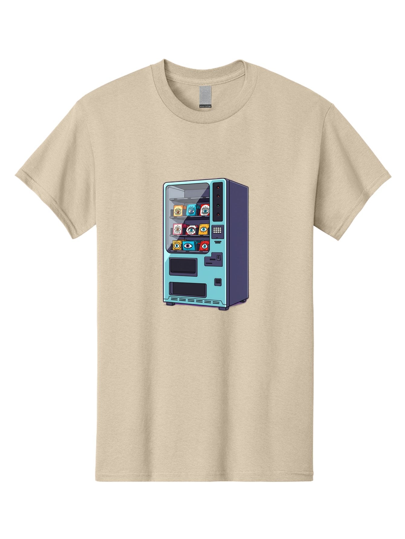 Vending-Machine-5 Men'S Graphic Tee, 100% Cotton, Comfortable Casual Summer Wear, Machine Washable, Vintage Camera, Old Camera, Antique Camera, Black Camera, Classic Photography, Photography Equipment, Nostalgic Device, Film Camera, Camera Art Bal563 8