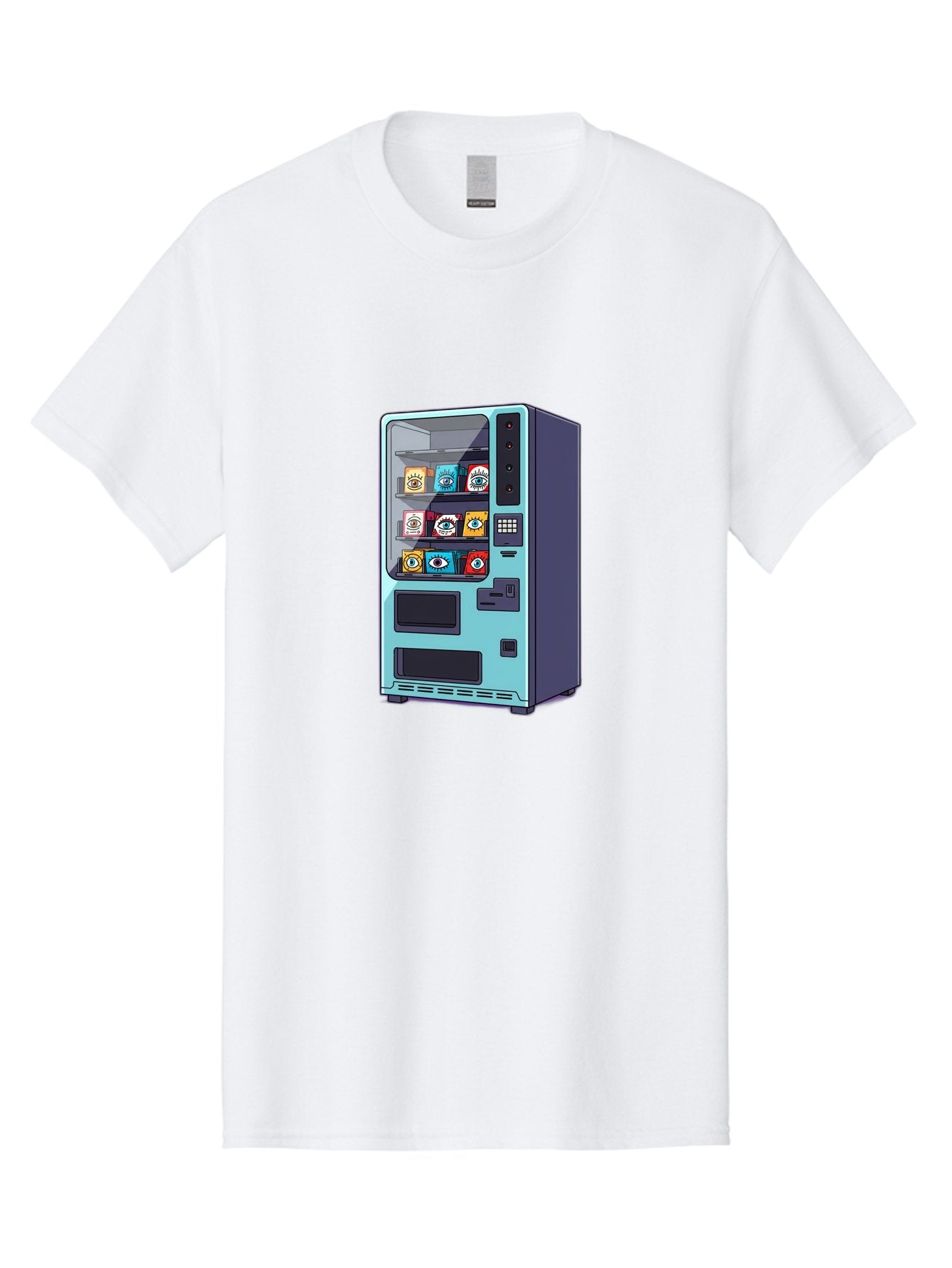Vending-Machine-5 Men'S Graphic Tee, 100% Cotton, Comfortable Casual Summer Wear, Machine Washable, Vintage Camera, Old Camera, Antique Camera, Black Camera, Classic Photography, Photography Equipment, Nostalgic Device, Film Camera, Camera Art Bal563 10