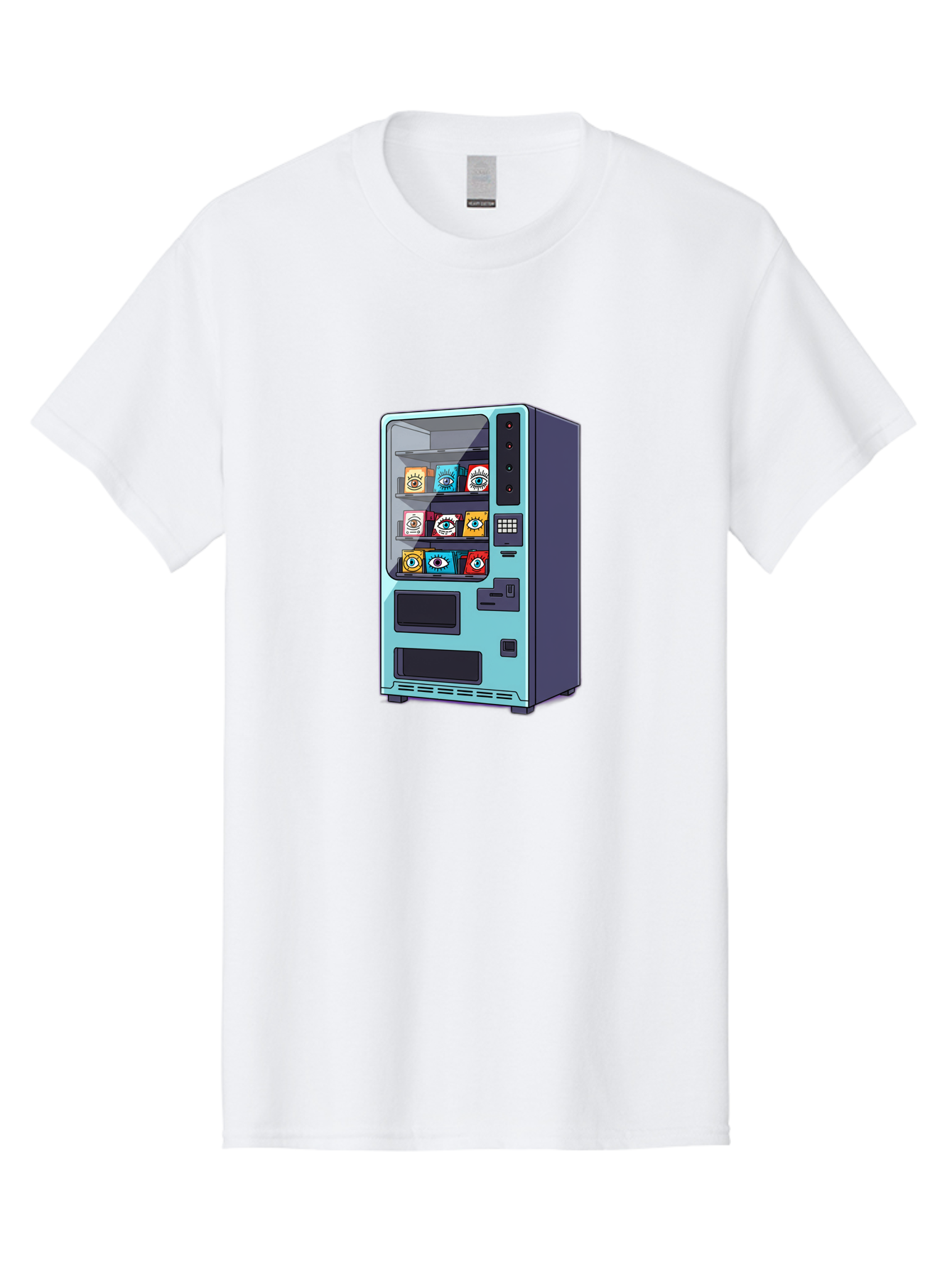 Vending-Machine-5 Men'S Graphic Tee, 100% Cotton, Comfortable Casual Summer Wear, Machine Washable, Vintage Camera, Old Camera, Antique Camera, Black Camera, Classic Photography, Photography Equipment, Nostalgic Device, Film Camera, Camera Art Bal563 14