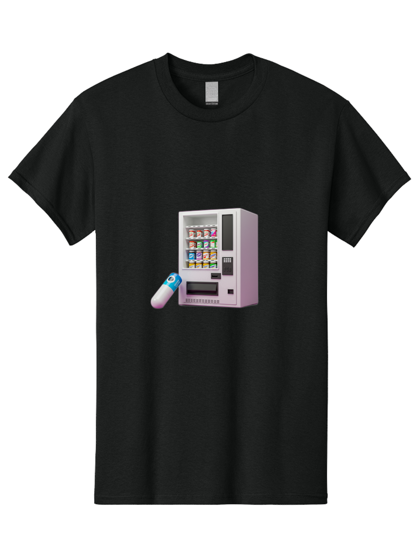 Vending-Machine-6 Men'S Graphic Tee, 100% Cotton, Comfortable Casual Summer Wear, Machine Washable, Vintage Camera, Old Camera, Antique Camera, Black Camera, Classic Photography, Photography Equipment, Nostalgic Device, Film Camera, Camera Art Bal564 6