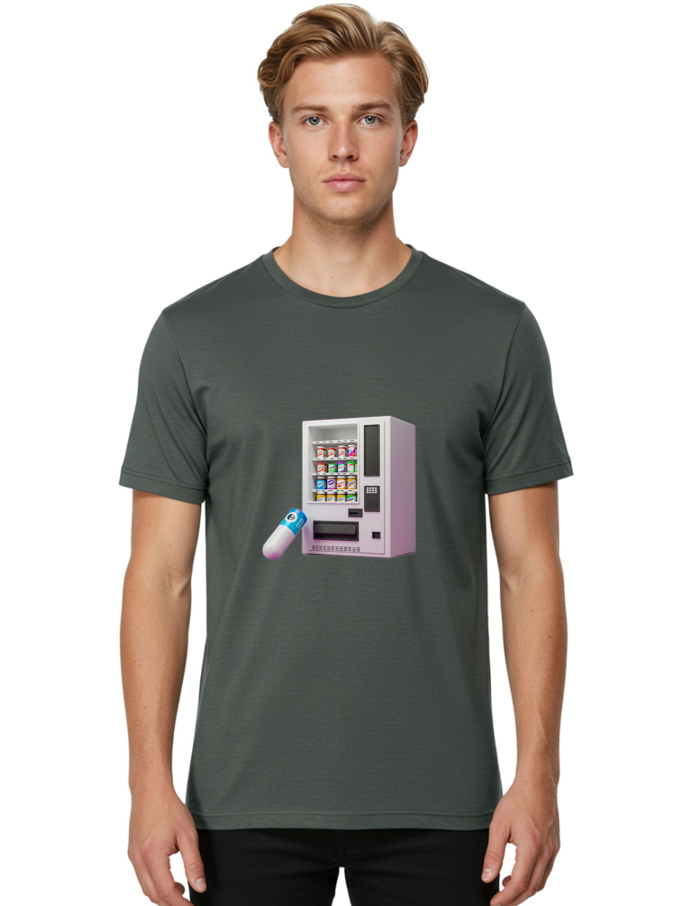 Vending-Machine-6 Men'S Graphic Tee, 100% Cotton, Comfortable Casual Summer Wear, Machine Washable, Vintage Camera, Old Camera, Antique Camera, Black Camera, Classic Photography, Photography Equipment, Nostalgic Device, Film Camera, Camera Art Bal564 19
