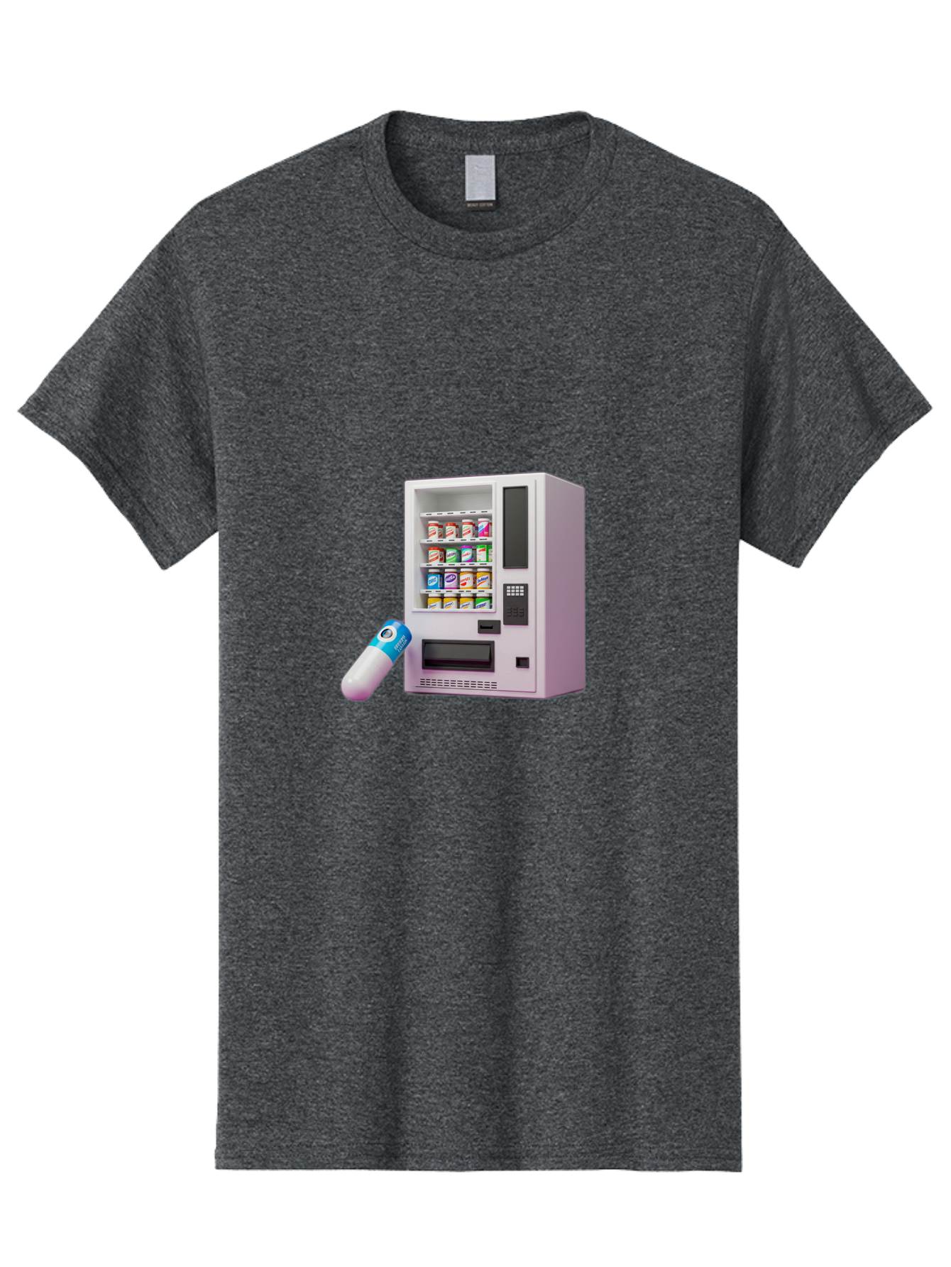 Vending-Machine-6 Men'S Graphic Tee, 100% Cotton, Comfortable Casual Summer Wear, Machine Washable, Vintage Camera, Old Camera, Antique Camera, Black Camera, Classic Photography, Photography Equipment, Nostalgic Device, Film Camera, Camera Art Bal564