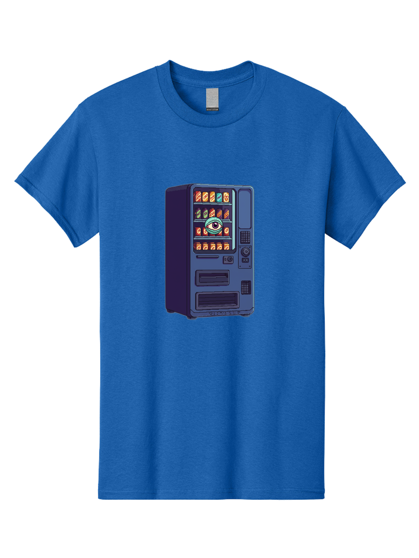 Vending-Machine-With-Eye Men'S Graphic Tee, 100% Cotton, Comfortable Casual Summer Wear, Machine Washable, Vintage Camera, Old Camera, Antique Camera, Black Camera, Classic Photography, Photography Equipment, Nostalgic Device, Film Camera, Bal565 13