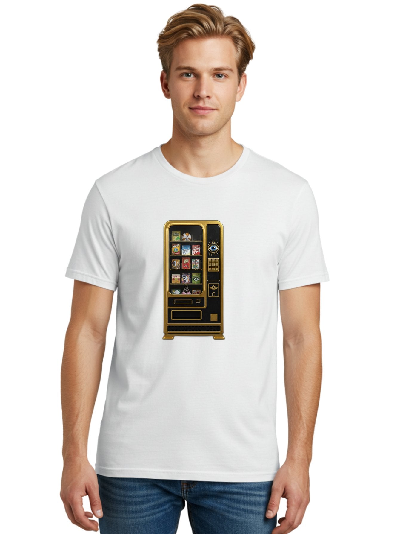Vending-Machine Men'S Graphic Tee, 100% Cotton, Comfortable Casual Summer Wear, Machine Washable, Vintage Camera, Old Camera, Antique Camera, Black Camera, Classic Photography, Photography Equipment, Nostalgic Device, Film Camera, Camera Art Bal566 26