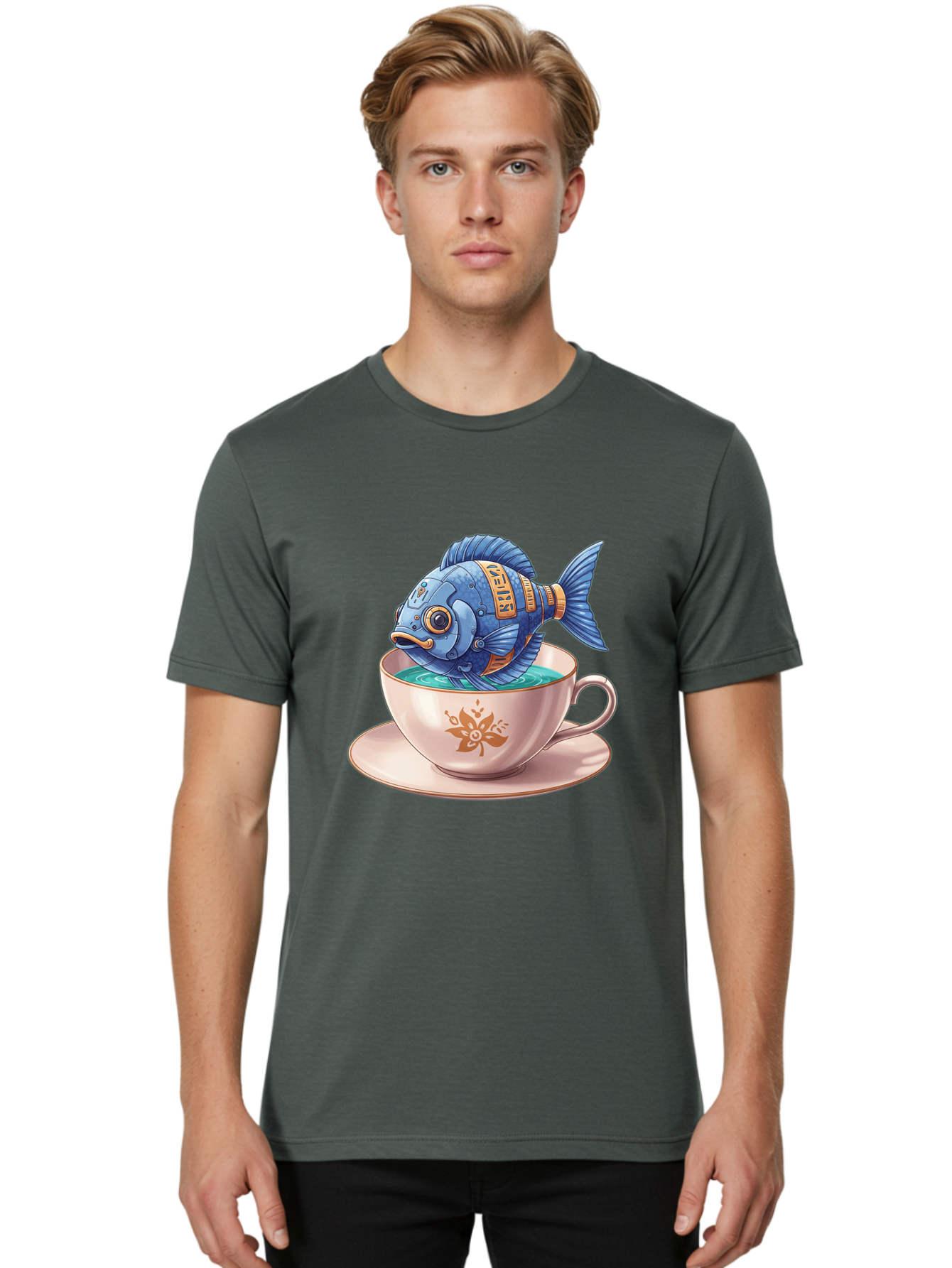 Vevor-Robotic-Fish Men'S Graphic Tee, 100% Cotton, Comfortable Casual Summer Wear, Machine Washable, Vintage Camera, Old Camera, Antique Camera, Black Camera, Classic Photography, Photography Equipment, Nostalgic Device, Film Camera, Bal567 27