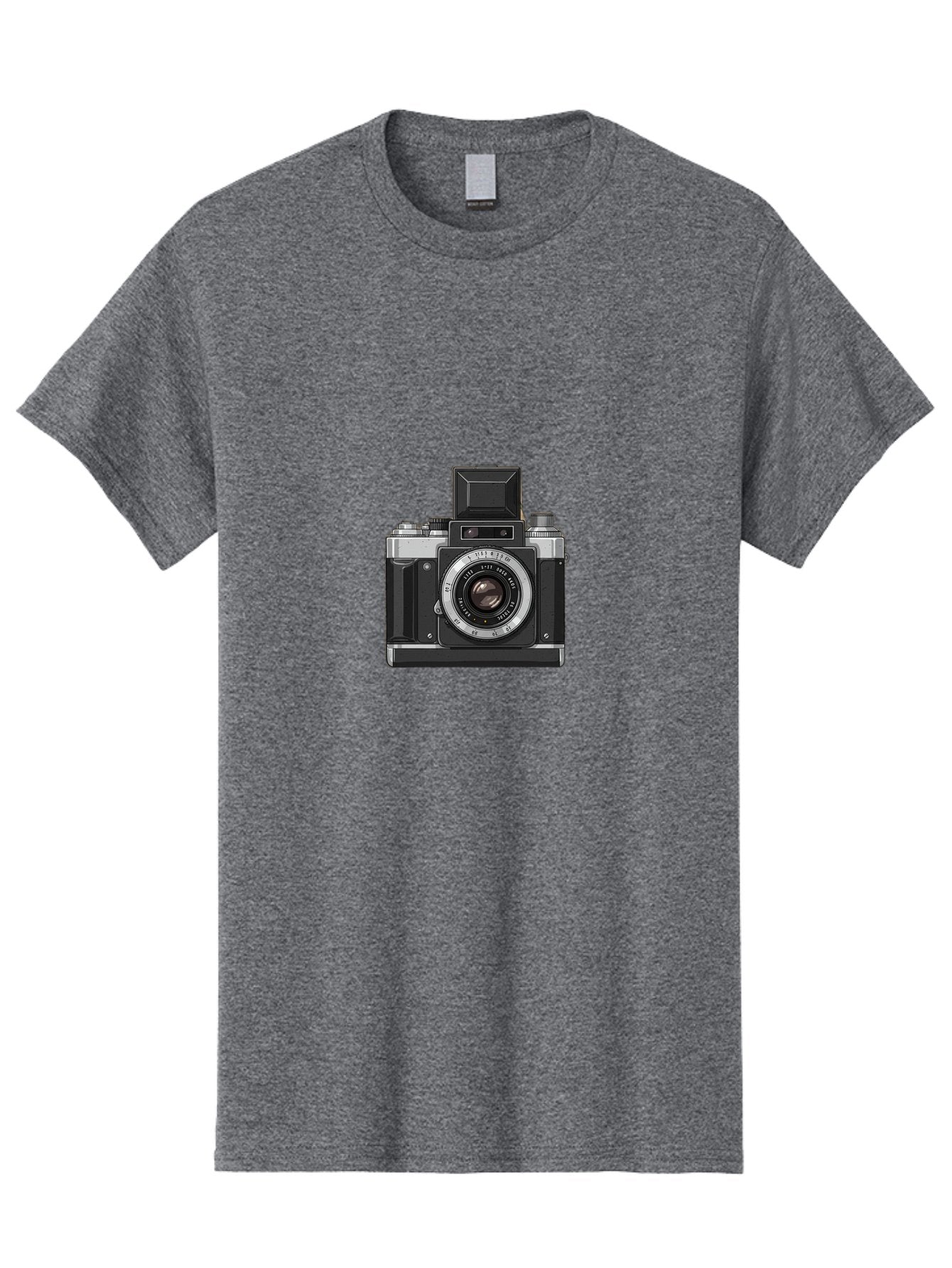 Vintage-Camera Men'S Graphic Tee, 100% Cotton, Comfortable Casual Summer Wear, Machine Washable, Vintage Camera, Old Camera, Antique Camera, Black Camera, Classic Photography, Photography Equipment, Nostalgic Device, Film Camera, Camera Art Bal569