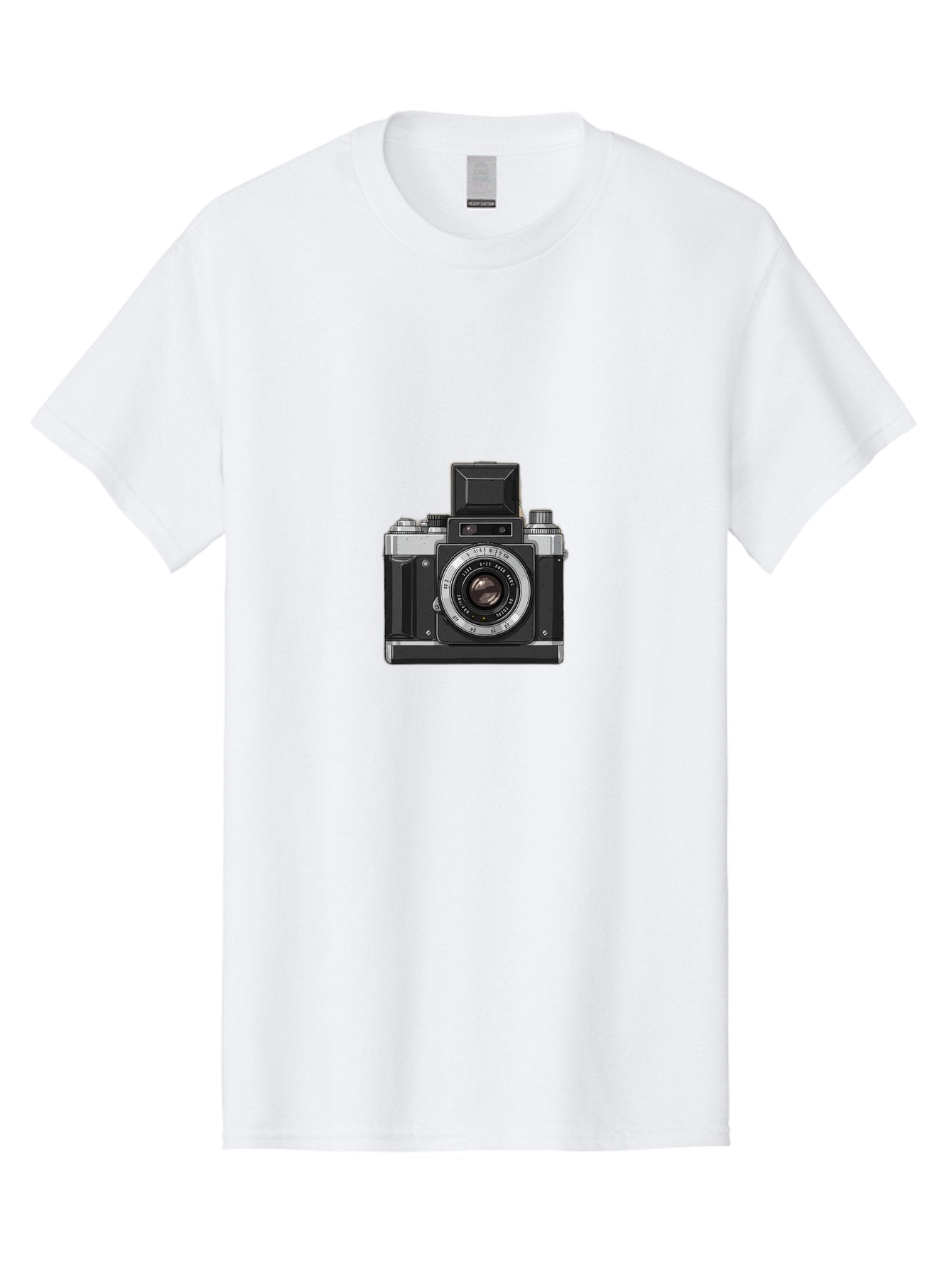 Vintage-Camera Men'S Graphic Tee, 100% Cotton, Comfortable Casual Summer Wear, Machine Washable, Vintage Camera, Old Camera, Antique Camera, Black Camera, Classic Photography, Photography Equipment, Nostalgic Device, Film Camera, Camera Art Bal569 6