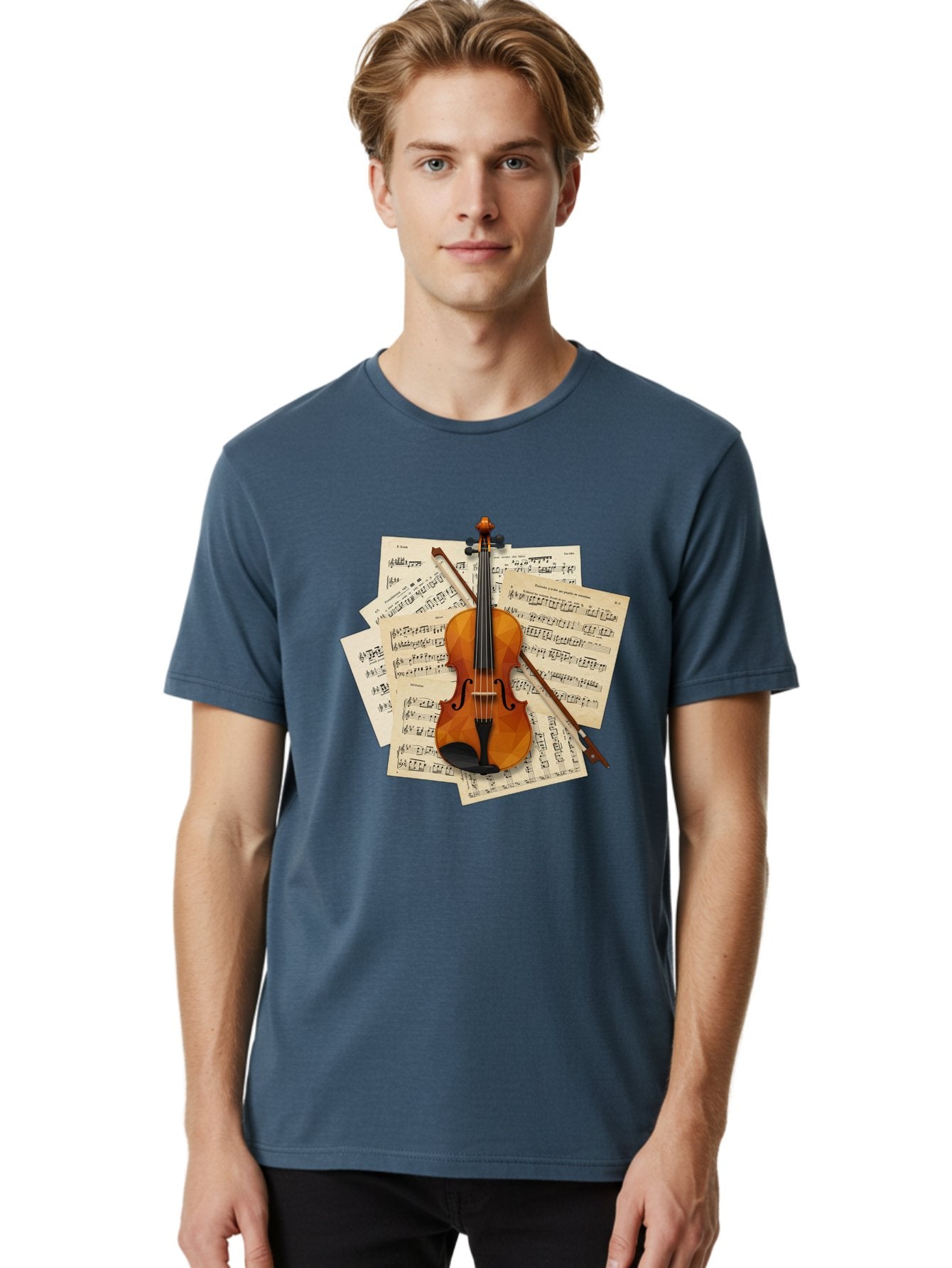 Violin-On-Sheet-Music Men'S Graphic Tee, 100% Cotton, Comfortable Casual Summer Wear, Machine Washable, Vintage Camera, Old Camera, Antique Camera, Black Camera, Classic Photography, Photography Equipment, Nostalgic Device, Film Camera, Bal573 18