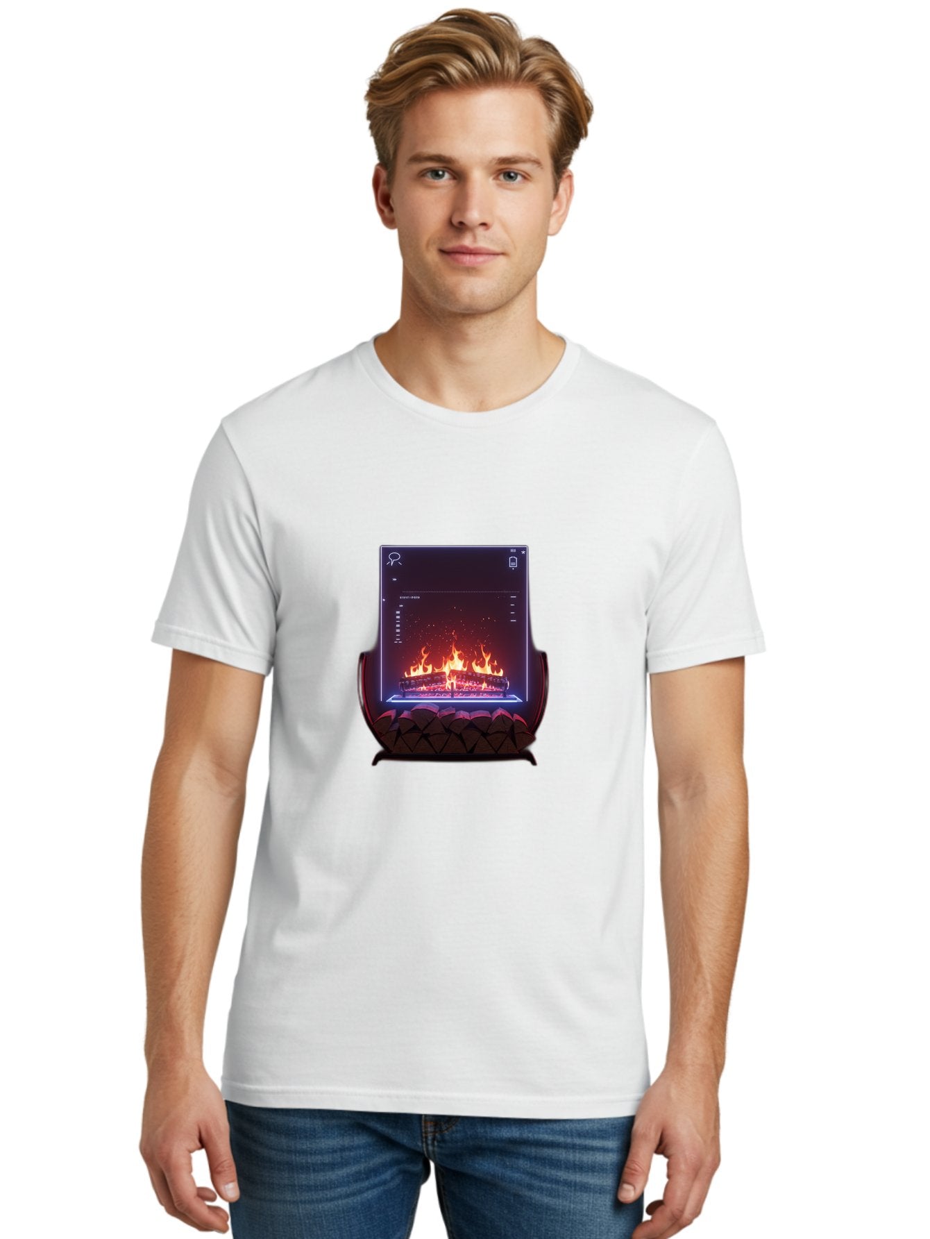 Virtual-Fireplace Men'S Graphic Tee, 100% Cotton, Comfortable Casual Summer Wear, Machine Washable, Vintage Camera, Old Camera, Antique Camera, Black Camera, Classic Photography, Photography Equipment, Nostalgic Device, Film Camera, Camera Art Bal574 24