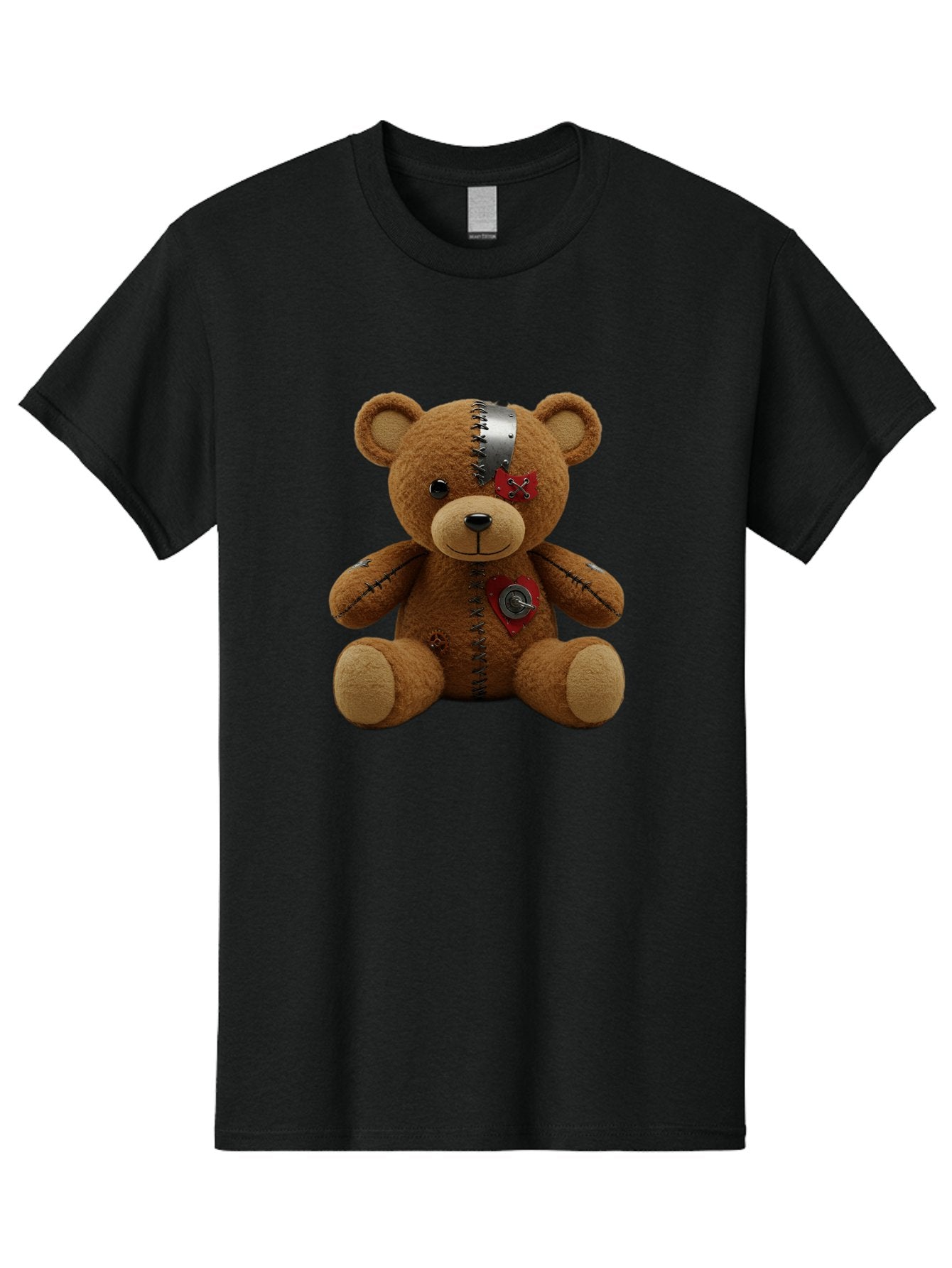 Voodoo-Teddy-Bear-1 Men'S Graphic Tee, 100% Cotton, Comfortable Casual Summer Wear, Machine Washable, Vintage Camera, Old Camera, Antique Camera, Black Camera, Classic Photography, Photography Equipment, Nostalgic Device, Film Camera, Bal575 3