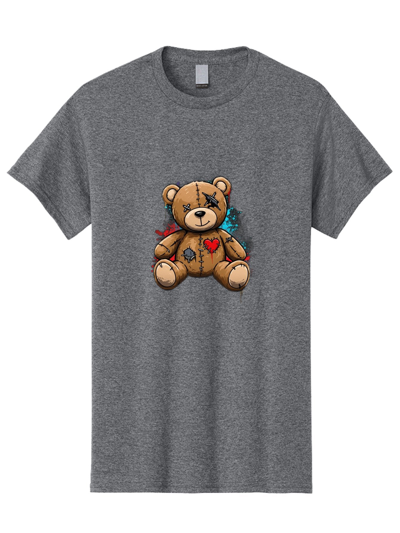 Voodoo-Teddy-Bear-2 Men'S Graphic Tee, 100% Cotton, Comfortable Casual Summer Wear, Machine Washable, Vintage Camera, Old Camera, Antique Camera, Black Camera, Classic Photography, Photography Equipment, Nostalgic Device, Film Camera, Bal576 9