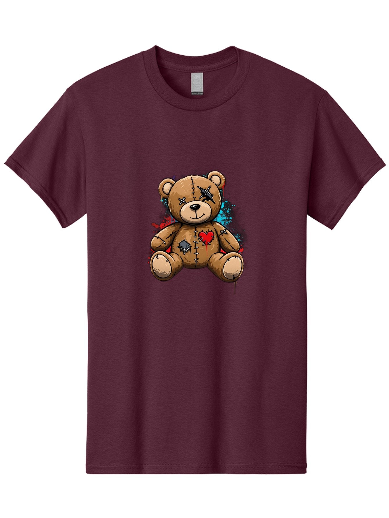 Voodoo-Teddy-Bear-2 Men'S Graphic Tee, 100% Cotton, Comfortable Casual Summer Wear, Machine Washable, Vintage Camera, Old Camera, Antique Camera, Black Camera, Classic Photography, Photography Equipment, Nostalgic Device, Film Camera, Bal576 6