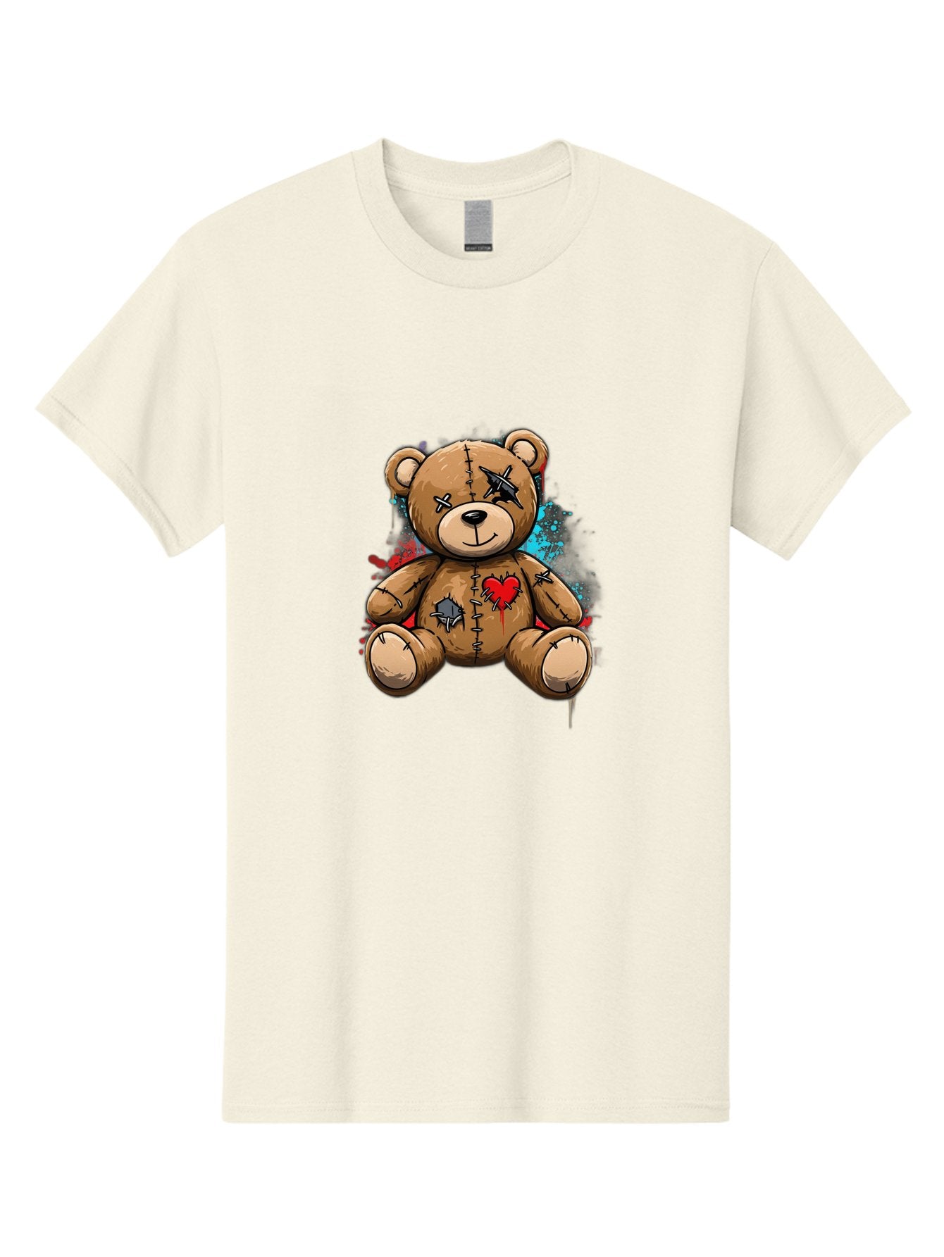 Voodoo-Teddy-Bear-2 Men'S Graphic Tee, 100% Cotton, Comfortable Casual Summer Wear, Machine Washable, Vintage Camera, Old Camera, Antique Camera, Black Camera, Classic Photography, Photography Equipment, Nostalgic Device, Film Camera, Bal576 15
