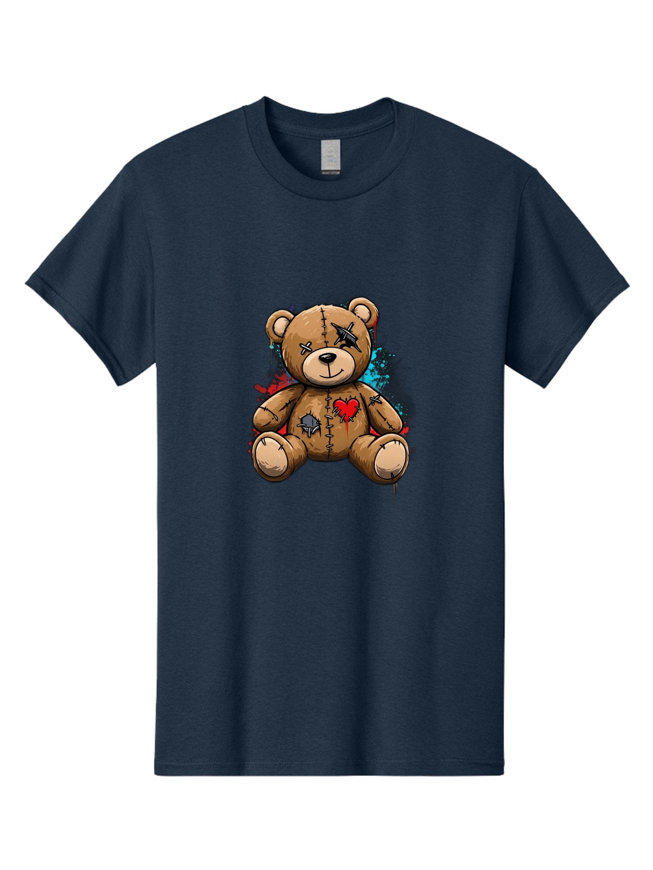 Voodoo-Teddy-Bear-2 Men'S Graphic Tee, 100% Cotton, Comfortable Casual Summer Wear, Machine Washable, Vintage Camera, Old Camera, Antique Camera, Black Camera, Classic Photography, Photography Equipment, Nostalgic Device, Film Camera, Bal576 5
