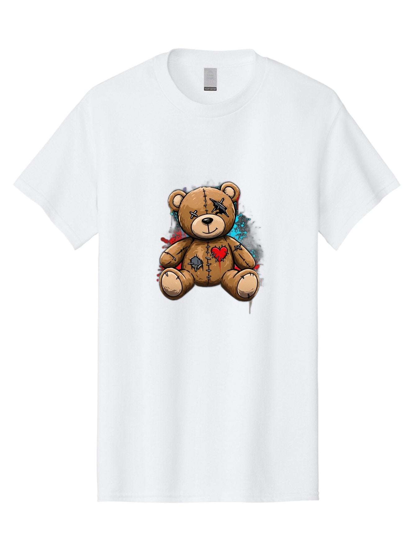Voodoo-Teddy-Bear-2 Men'S Graphic Tee, 100% Cotton, Comfortable Casual Summer Wear, Machine Washable, Vintage Camera, Old Camera, Antique Camera, Black Camera, Classic Photography, Photography Equipment, Nostalgic Device, Film Camera, Bal576 4