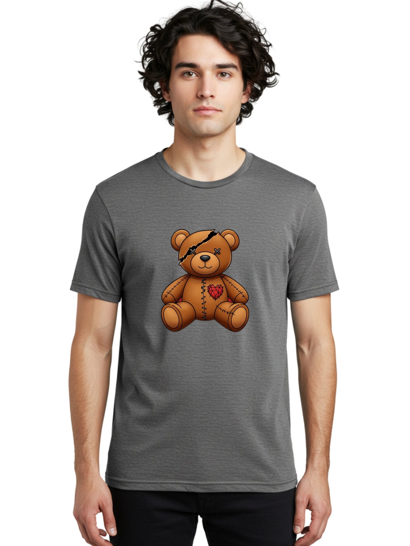 Voodoo-Teddy-Bear-3 Men'S Graphic Tee, 100% Cotton, Comfortable Casual Summer Wear, Machine Washable, Vintage Camera, Old Camera, Antique Camera, Black Camera, Classic Photography, Photography Equipment, Nostalgic Device, Film Camera, Bal577 19