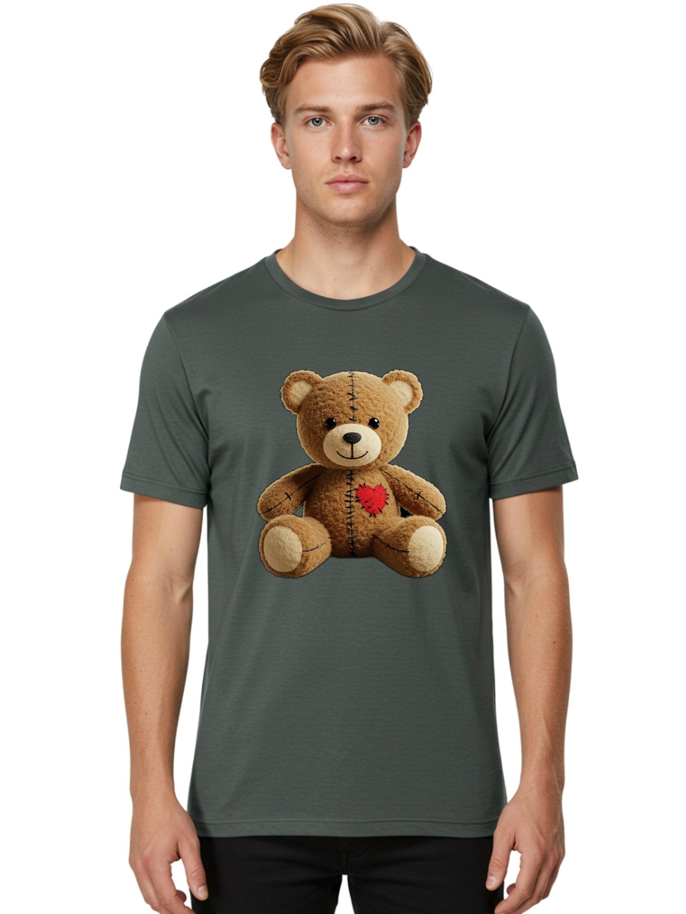 Voodoo-Teddy-Bear-6 Men'S Graphic Tee, 100% Cotton, Comfortable Casual Summer Wear, Machine Washable, Vintage Camera, Old Camera, Antique Camera, Black Camera, Classic Photography, Photography Equipment, Nostalgic Device, Film Camera, Bal580 20