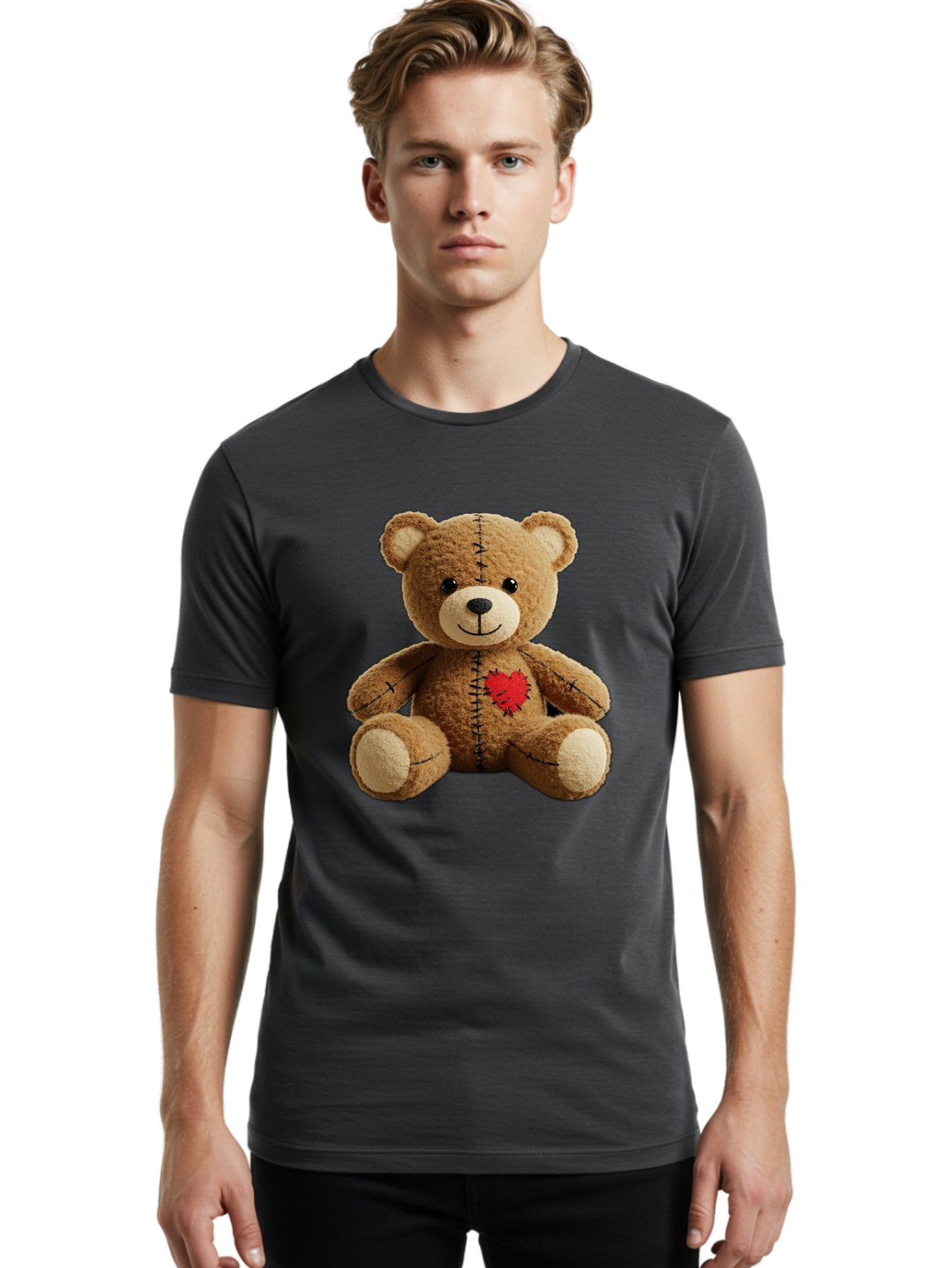Voodoo-Teddy-Bear-6 Men'S Graphic Tee, 100% Cotton, Comfortable Casual Summer Wear, Machine Washable, Vintage Camera, Old Camera, Antique Camera, Black Camera, Classic Photography, Photography Equipment, Nostalgic Device, Film Camera, Bal580 28