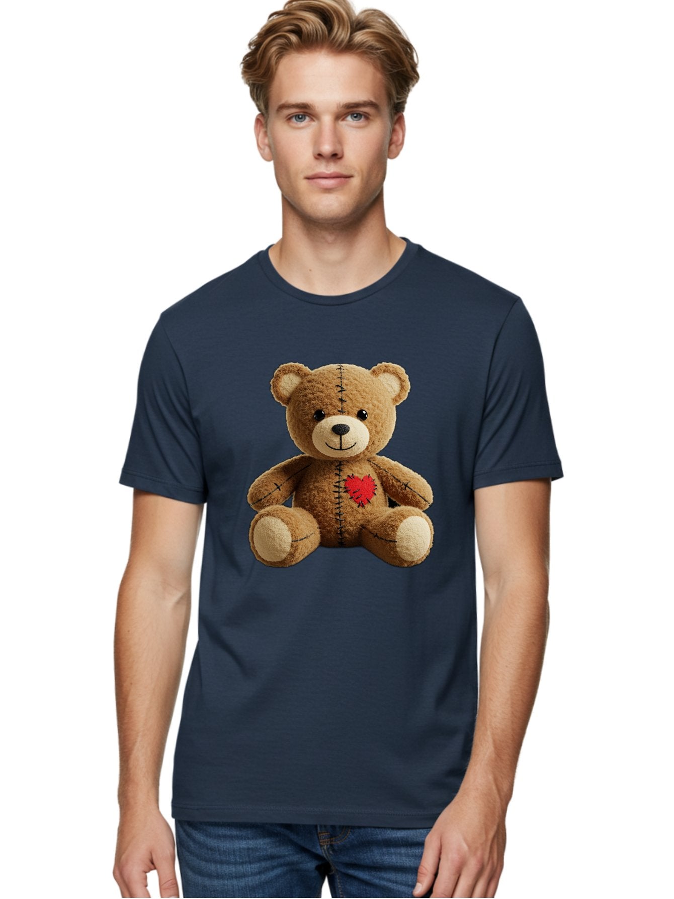 Voodoo-Teddy-Bear-6 Men'S Graphic Tee, 100% Cotton, Comfortable Casual Summer Wear, Machine Washable, Vintage Camera, Old Camera, Antique Camera, Black Camera, Classic Photography, Photography Equipment, Nostalgic Device, Film Camera, Bal580 25
