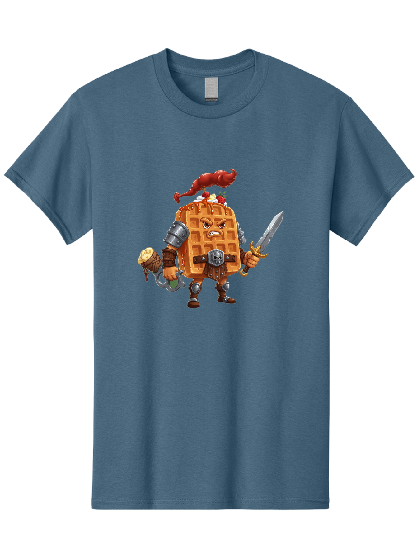 Waffle-Knight Men'S Graphic Tee, 100% Cotton, Comfortable Casual Summer Wear, Machine Washable, Vintage Camera, Old Camera, Antique Camera, Black Camera, Classic Photography, Photography Equipment, Nostalgic Device, Film Camera, Camera Art Bal584