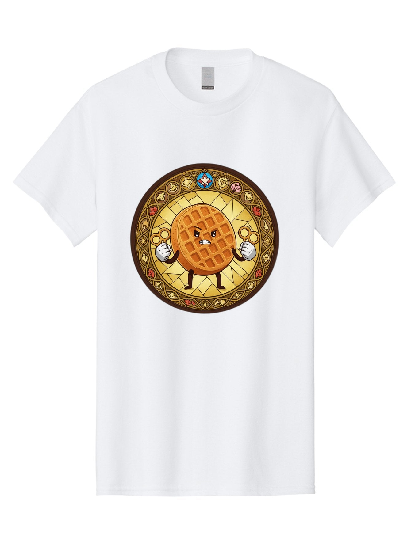 Waffle Men'S Graphic Tee, 100% Cotton, Comfortable Casual Summer Wear, Machine Washable, Vintage Camera, Old Camera, Antique Camera, Black Camera, Classic Photography, Photography Equipment, Nostalgic Device, Film Camera, Camera Art Bal585