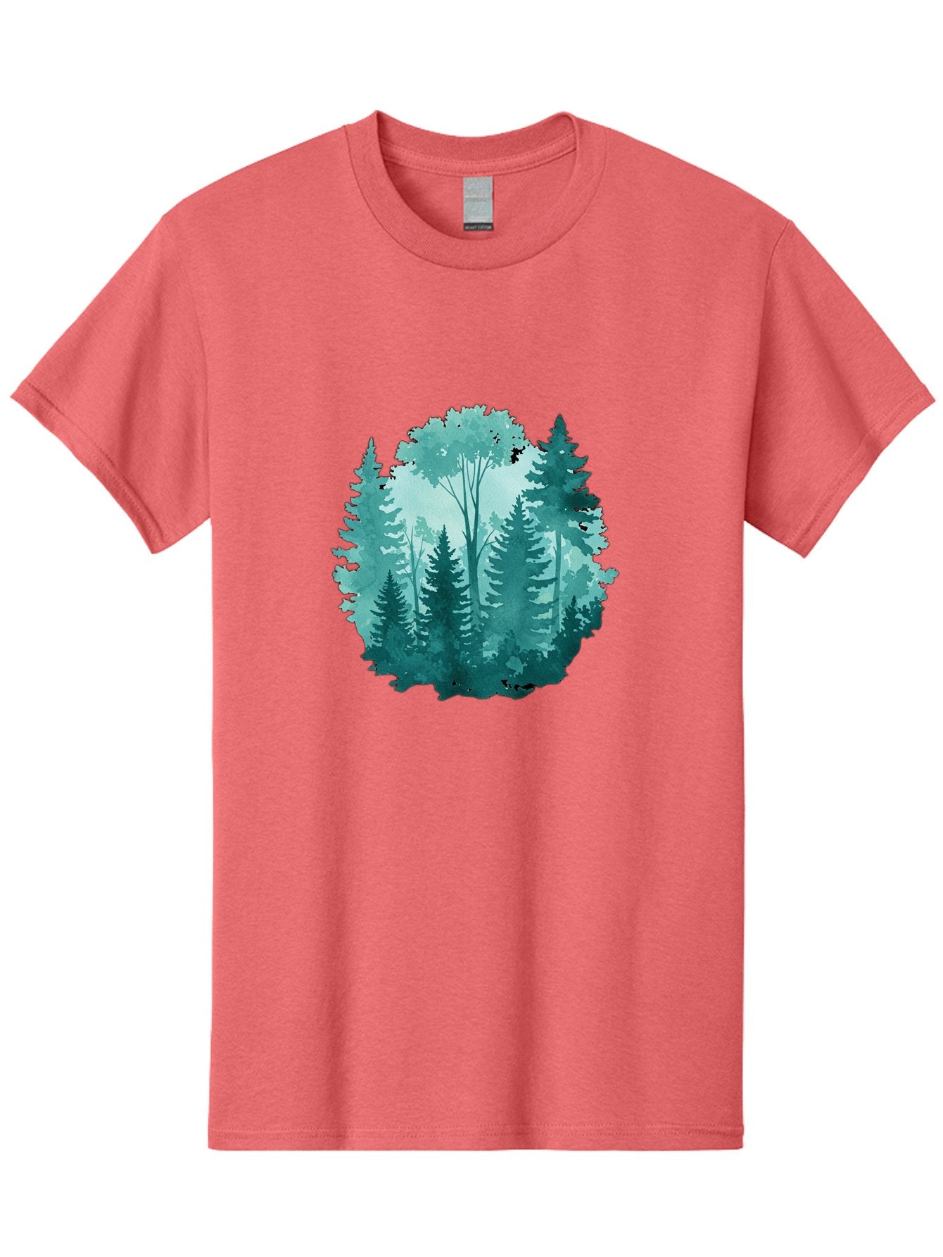 Watercolor-Forest Men'S Graphic Tee, 100% Cotton, Comfortable Casual Summer Wear, Machine Washable, Vintage Camera, Old Camera, Antique Camera, Black Camera, Classic Photography, Photography Equipment, Nostalgic Device, Film Camera, Camera Art Bal586 4