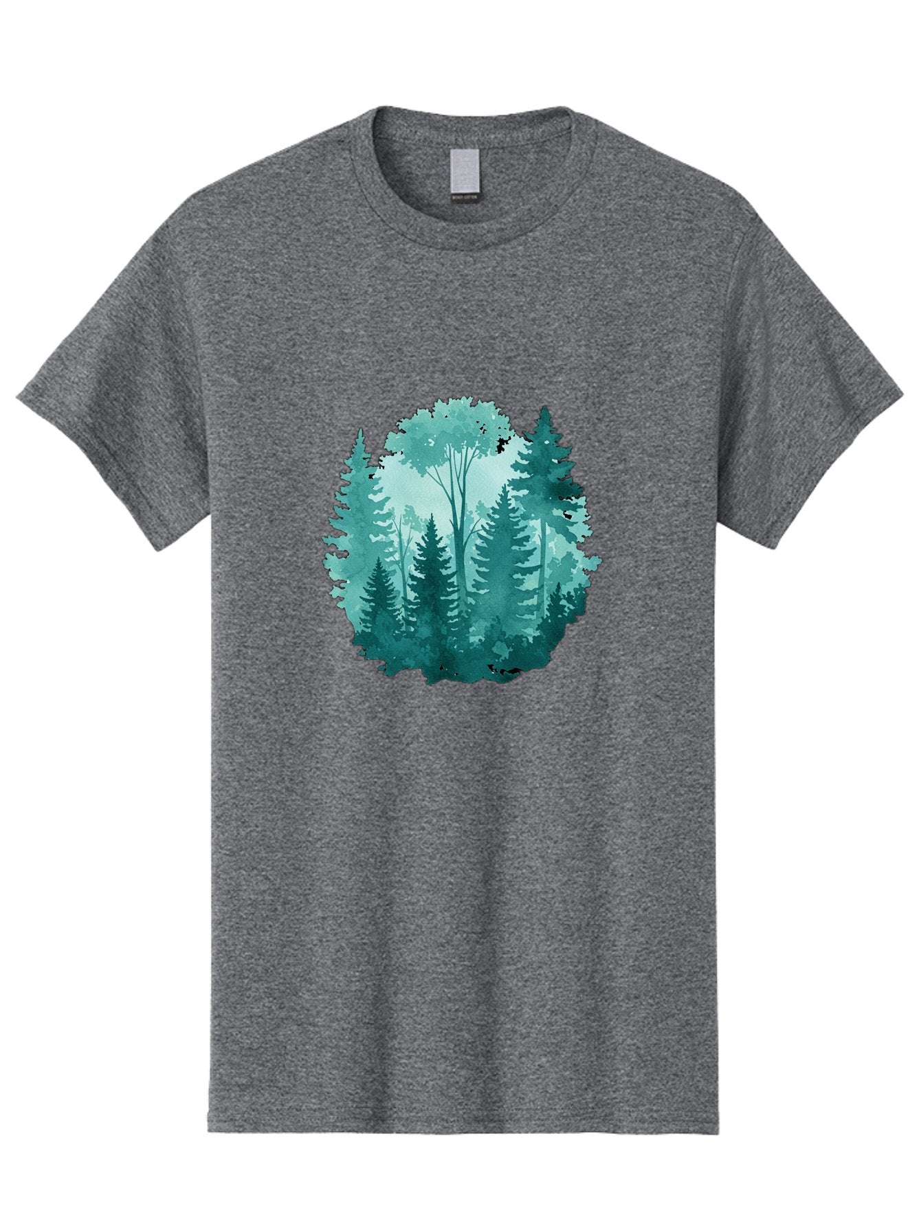 Watercolor-Forest Men'S Graphic Tee, 100% Cotton, Comfortable Casual Summer Wear, Machine Washable, Vintage Camera, Old Camera, Antique Camera, Black Camera, Classic Photography, Photography Equipment, Nostalgic Device, Film Camera, Camera Art Bal586 12