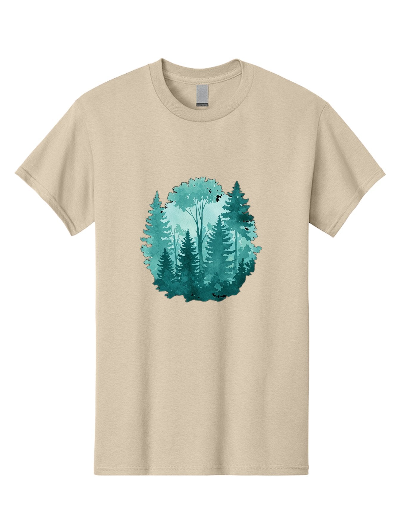 Watercolor-Forest Men'S Graphic Tee, 100% Cotton, Comfortable Casual Summer Wear, Machine Washable, Vintage Camera, Old Camera, Antique Camera, Black Camera, Classic Photography, Photography Equipment, Nostalgic Device, Film Camera, Camera Art Bal586 14