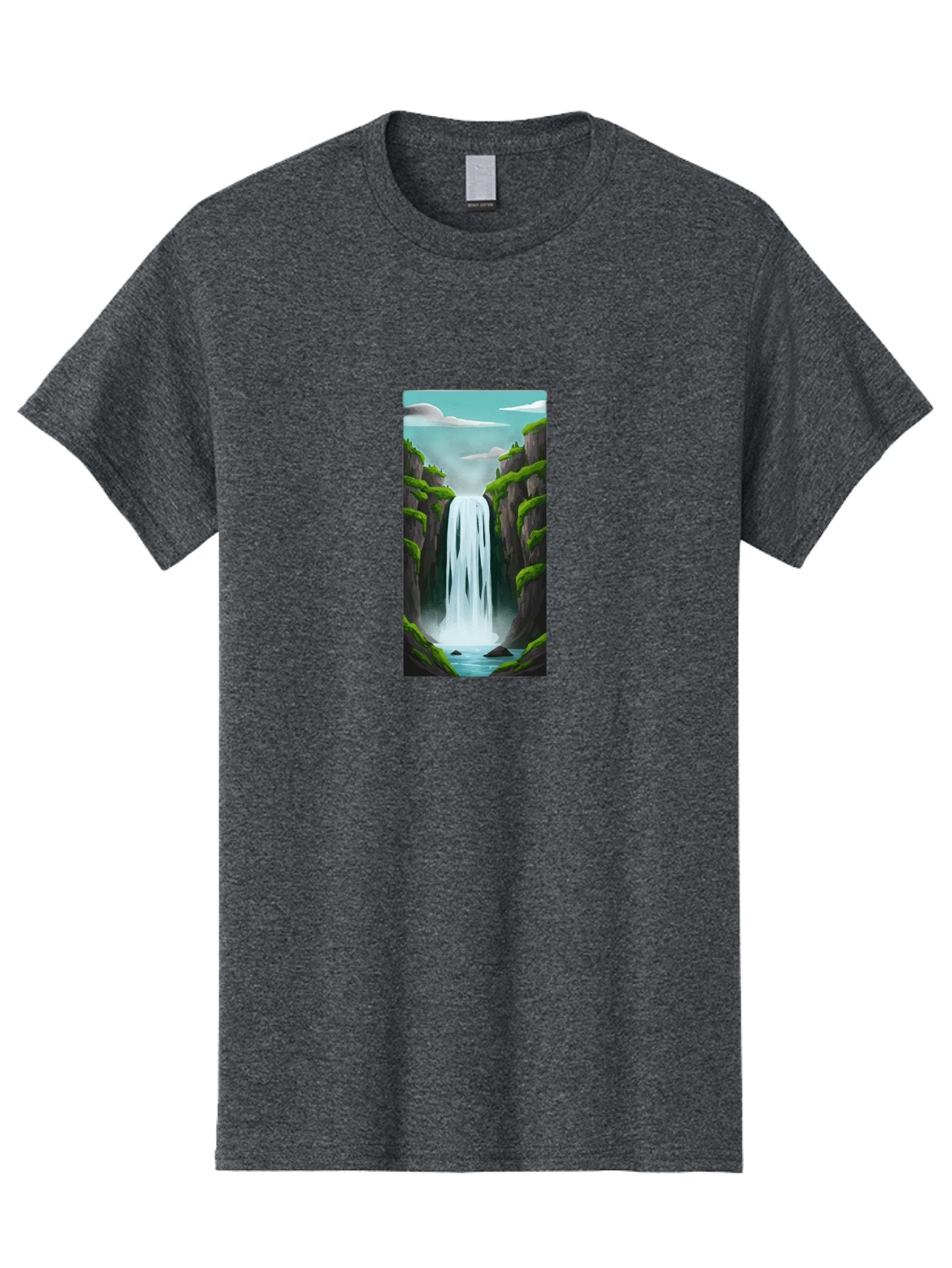 Waterfall Men'S Graphic Tee, 100% Cotton, Comfortable Casual Summer Wear, Machine Washable, Vintage Camera, Old Camera, Antique Camera, Black Camera, Classic Photography, Photography Equipment, Nostalgic Device, Film Camera, Camera Art Bal587 13