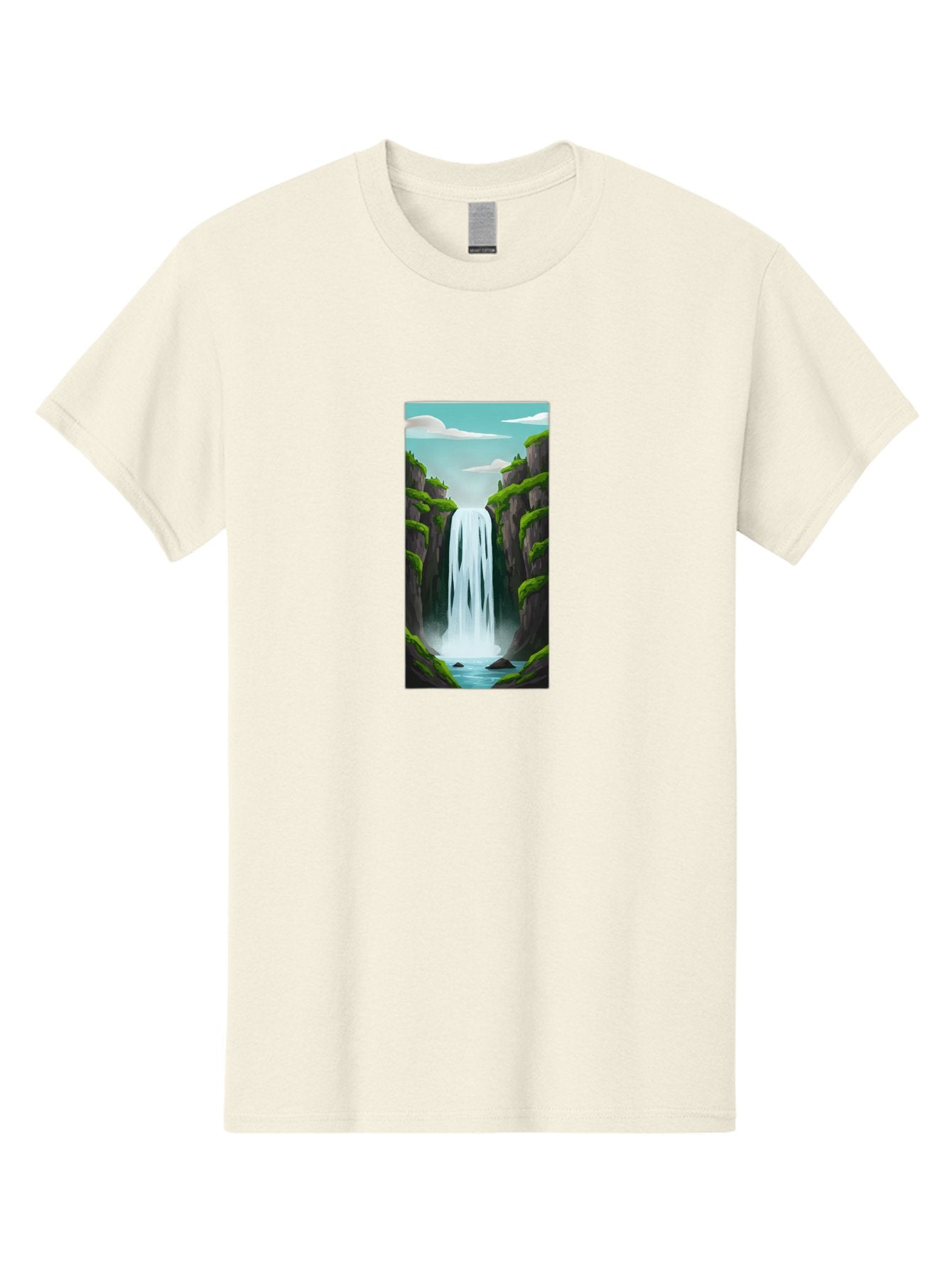 Waterfall Men'S Graphic Tee, 100% Cotton, Comfortable Casual Summer Wear, Machine Washable, Vintage Camera, Old Camera, Antique Camera, Black Camera, Classic Photography, Photography Equipment, Nostalgic Device, Film Camera, Camera Art Bal587