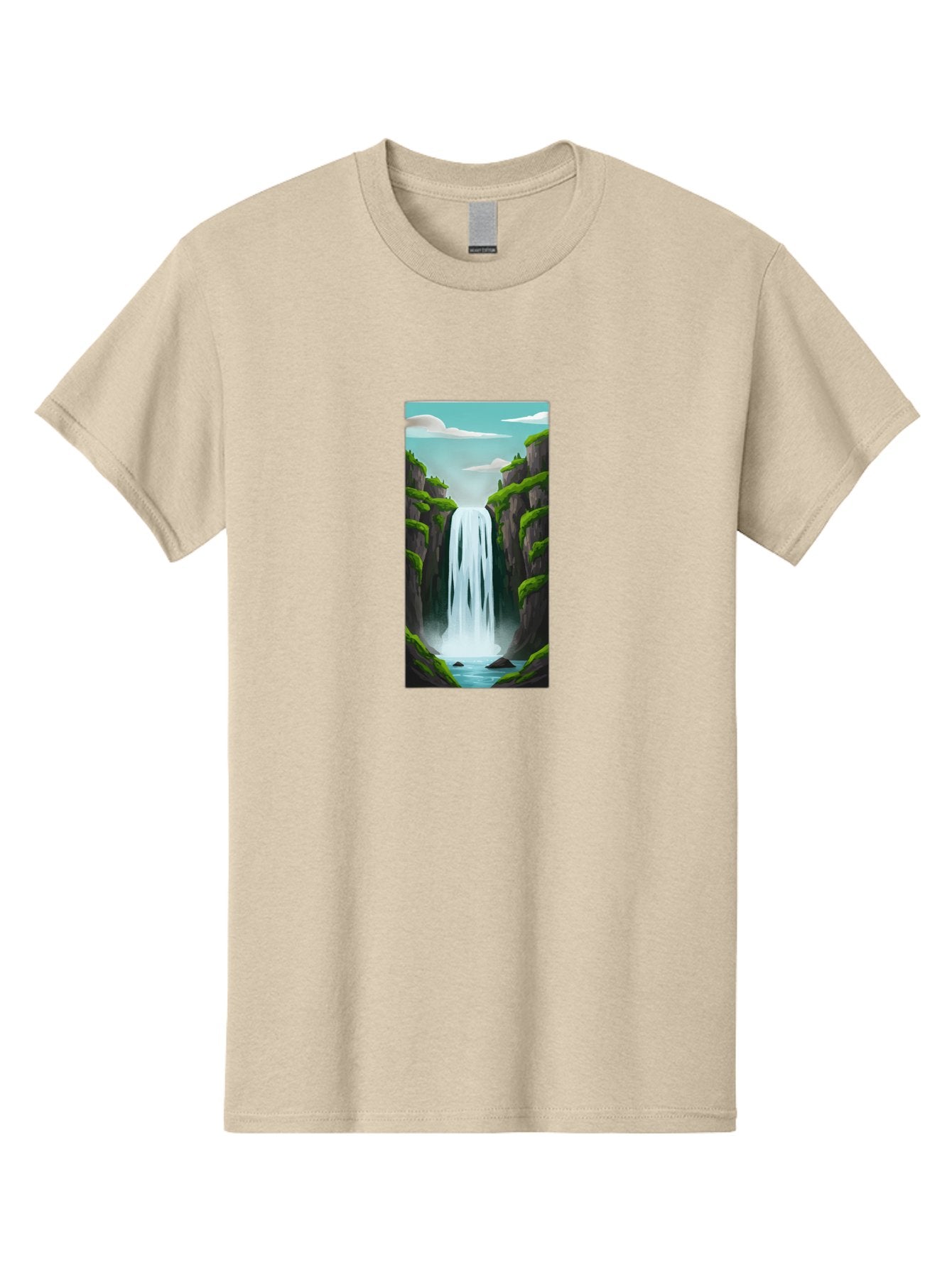 Waterfall Men'S Graphic Tee, 100% Cotton, Comfortable Casual Summer Wear, Machine Washable, Vintage Camera, Old Camera, Antique Camera, Black Camera, Classic Photography, Photography Equipment, Nostalgic Device, Film Camera, Camera Art Bal587 9