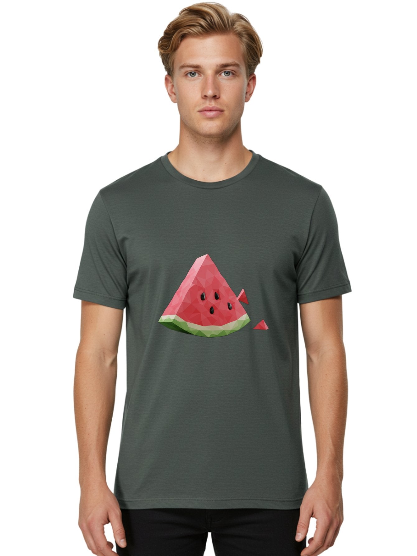 Watermelon-Slice-2 Men'S Graphic Tee, 100% Cotton, Comfortable Casual Summer Wear, Machine Washable, Vintage Camera, Old Camera, Antique Camera, Black Camera, Classic Photography, Photography Equipment, Nostalgic Device, Film Camera, Bal591 27